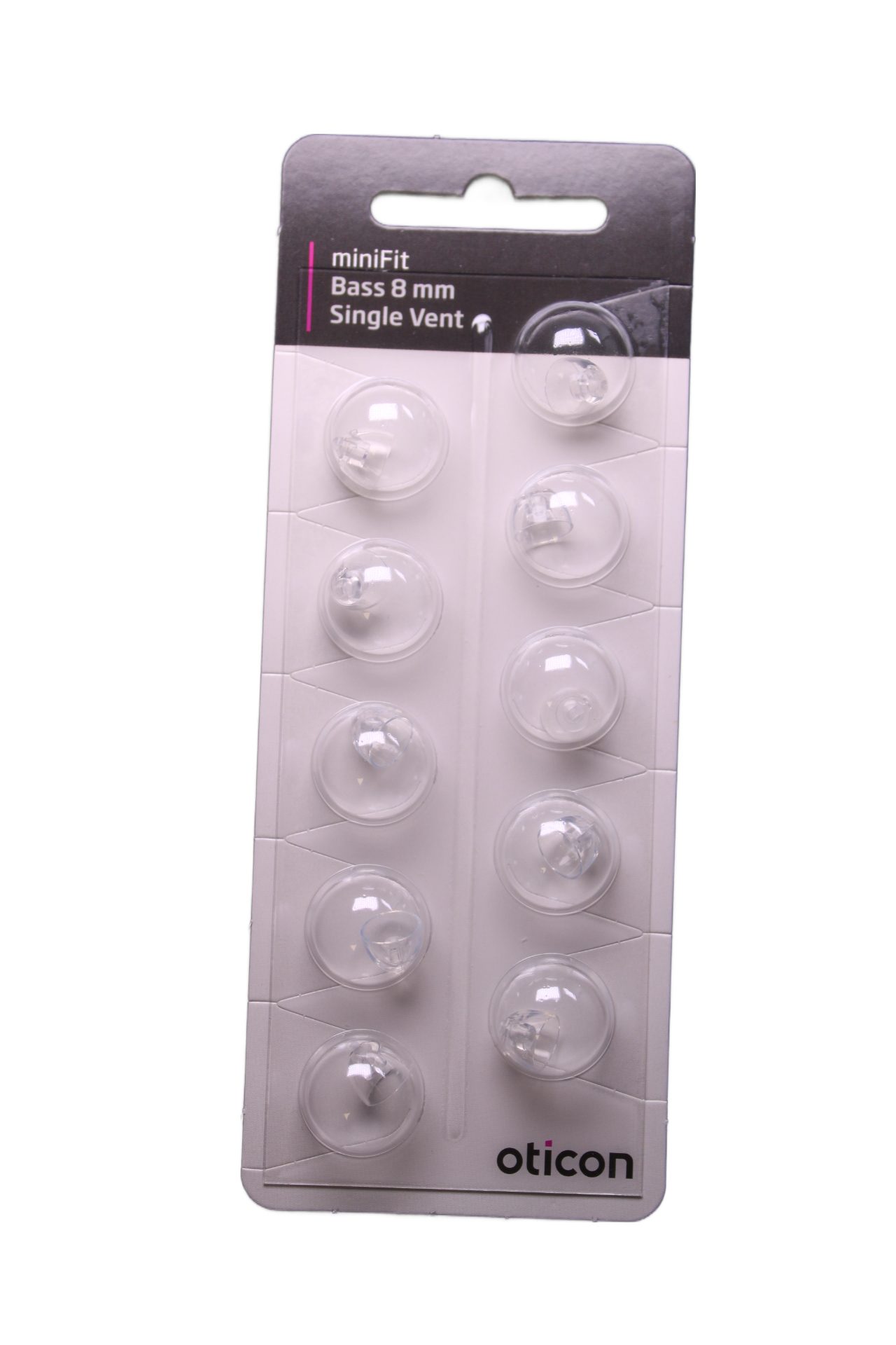 Opticon Hinter-dem-Ohr-Hörgerät Bernafon/ Opticon MiniFit Single Vent Bass 8mm