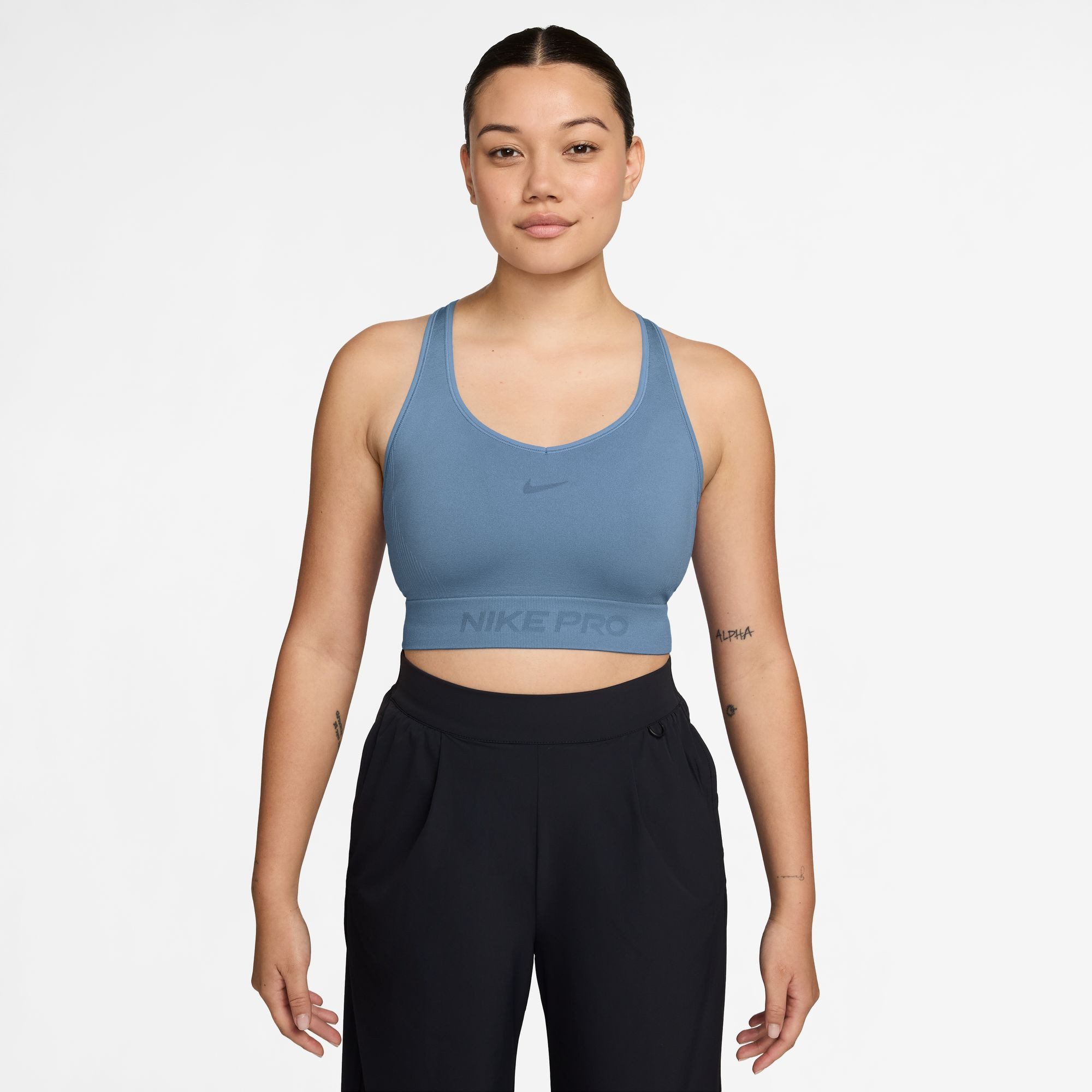 Nike Tanktop Nike Pro Seamless Women's Dri-FIT Cropped Tank Top nahtloser Look, leichtes, weiches Material, besonders dehnbares Gewebe
