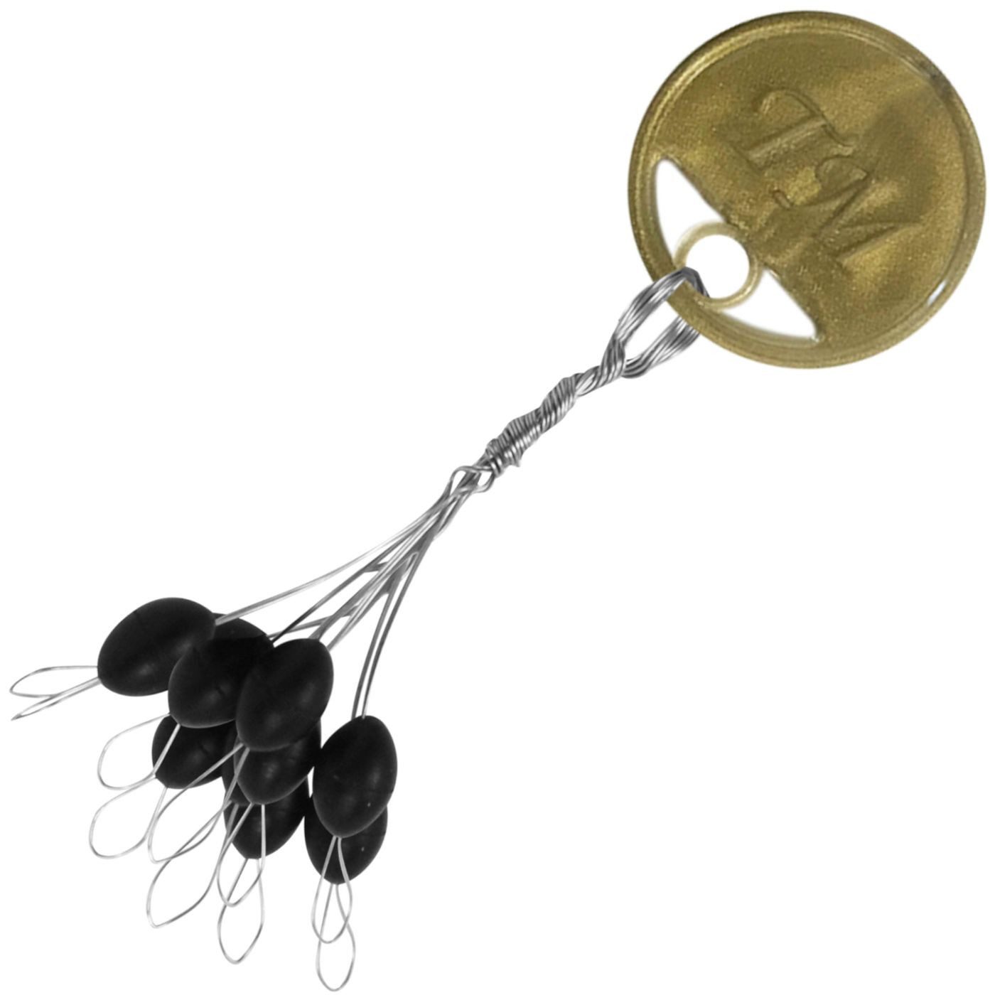 Trout Master Schnurstopper Trout Master Soft Stopper Olives - 10 Gummistopper