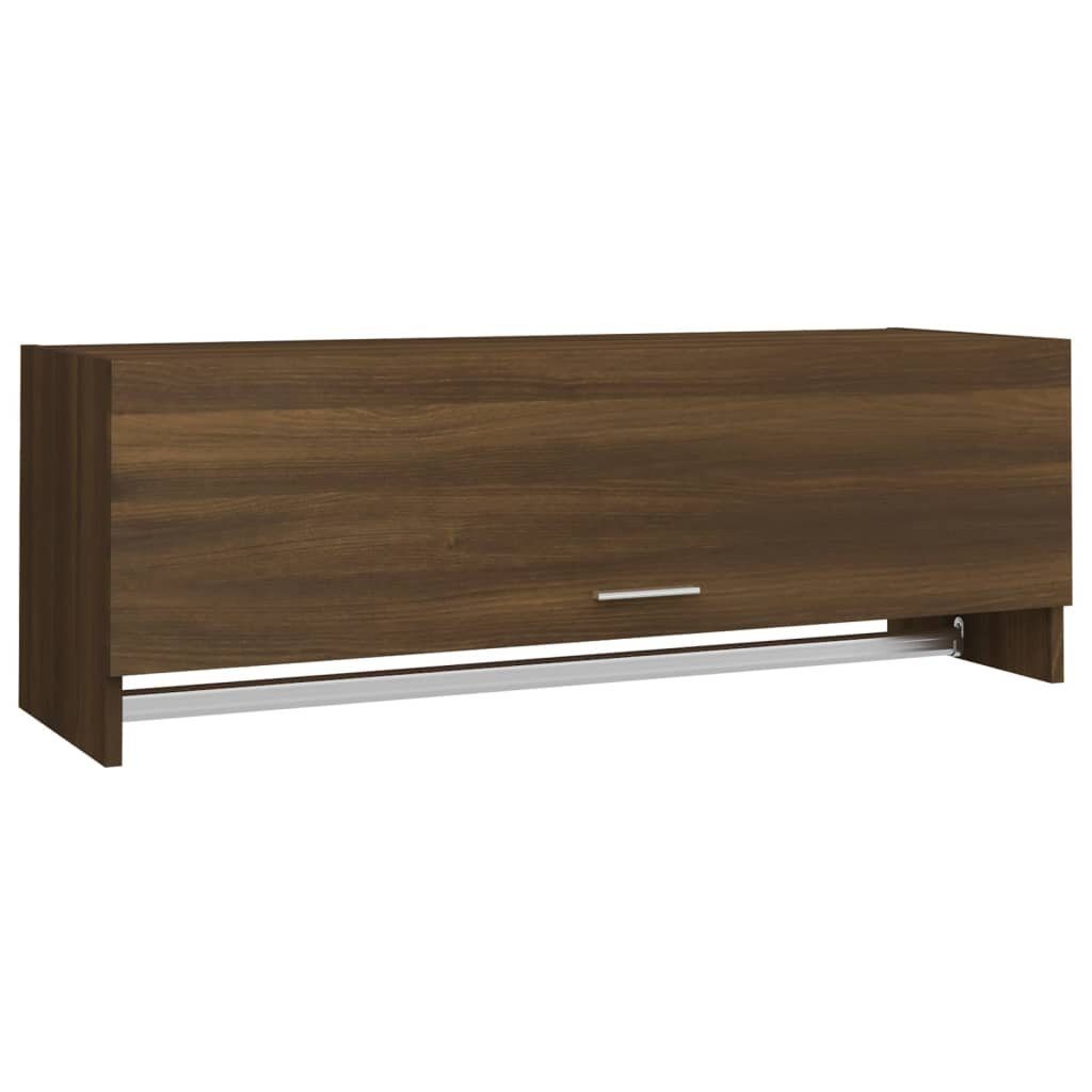 vidaXL Garderobe 100 x 325 x 35 cm Garderobe Wand Kleiderschrank Braun Eichen-Optik 100