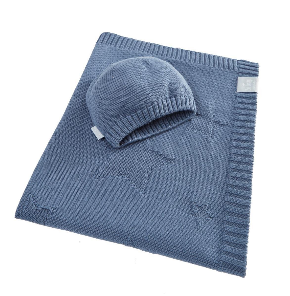 Babydecke 90x70cm - Strickdecke aus 100% BIO Baumwolle, SEI Design, inkl. G günstig online kaufen