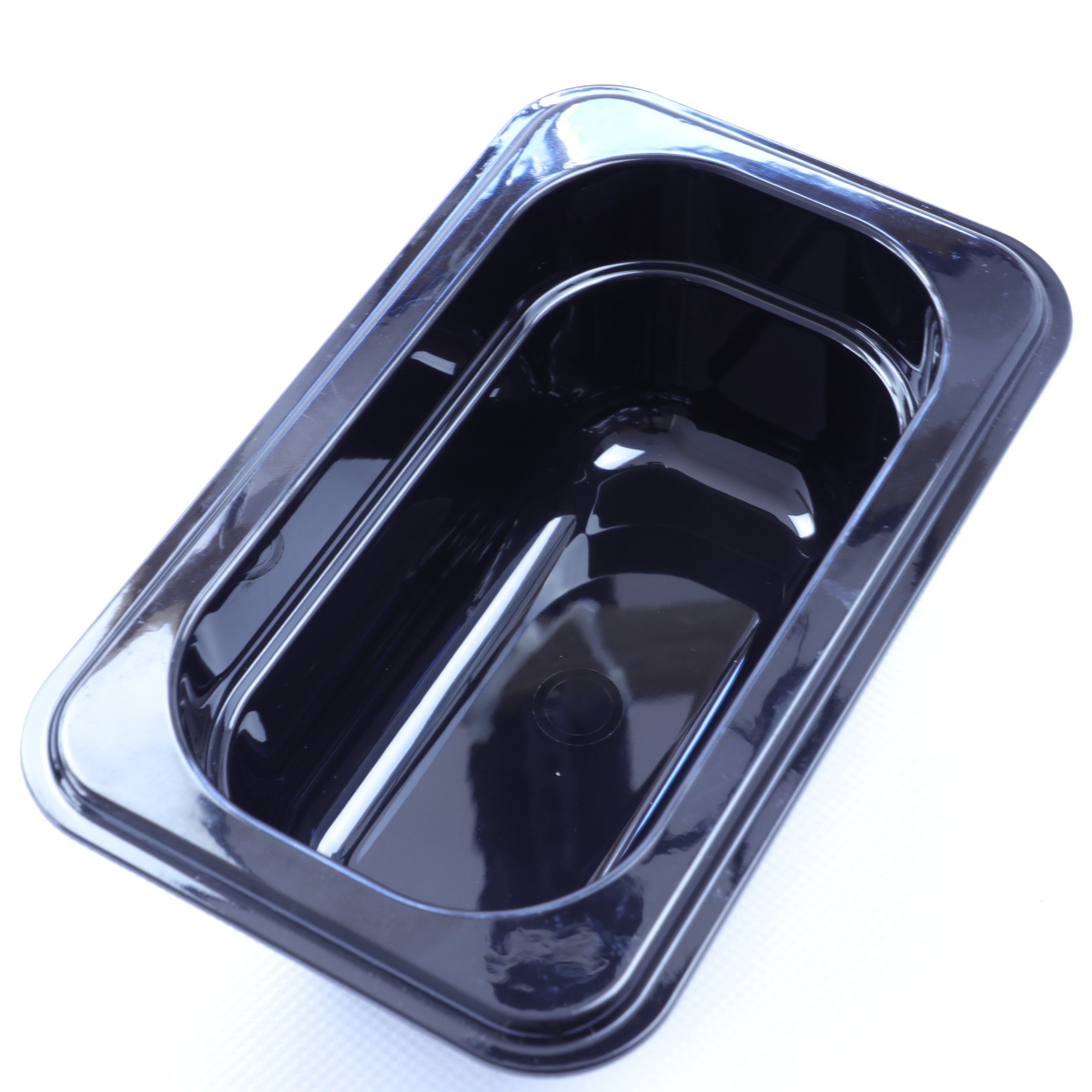 AcMax Thermobehälter GN 1/9 Polycarbonat schwarz GN-Behälter 0,6 Liter Tiefe 65mm