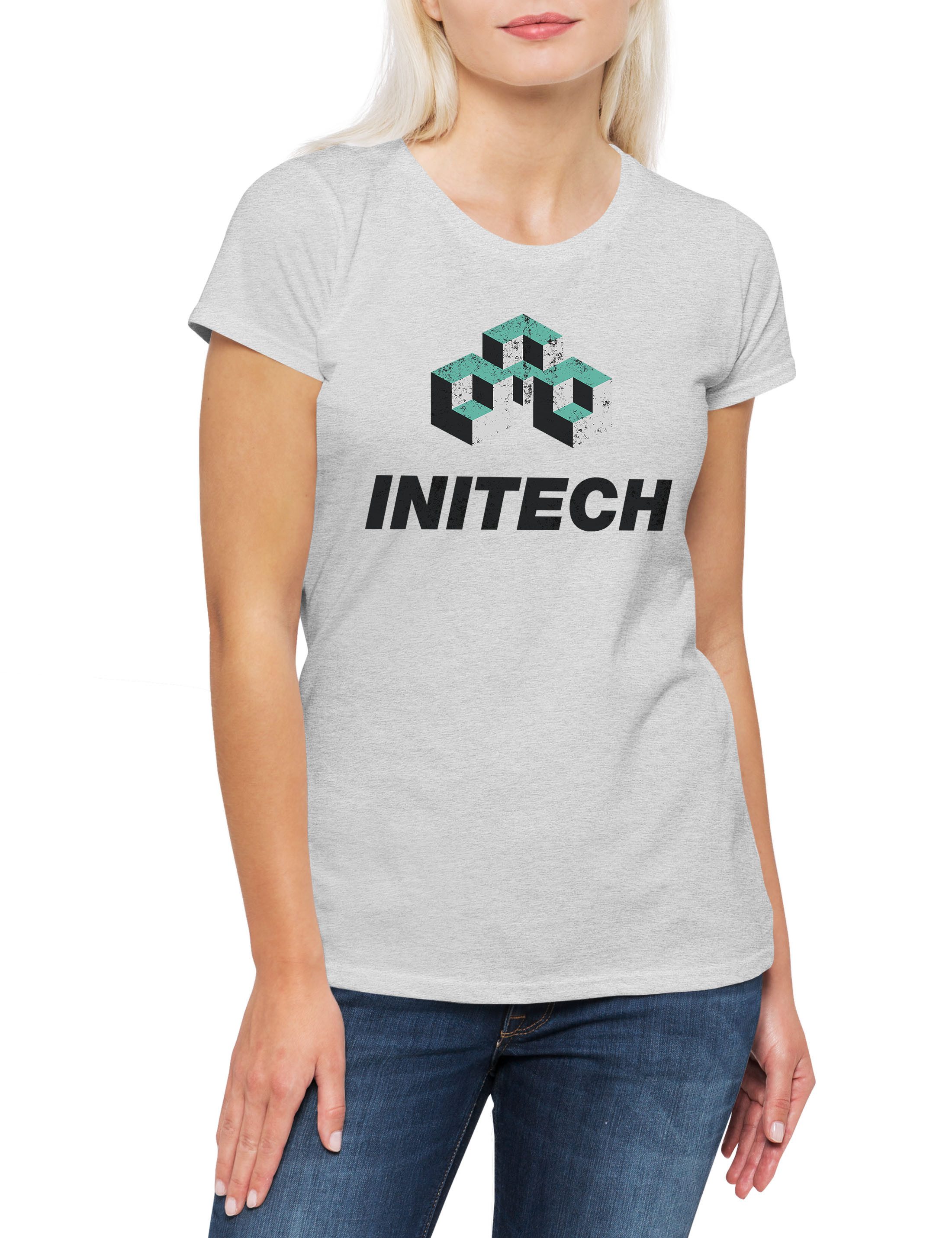 Print-Shirt Initech Logo Damen T-Shirt Office Space Film Büro Komödie Kultfilm
