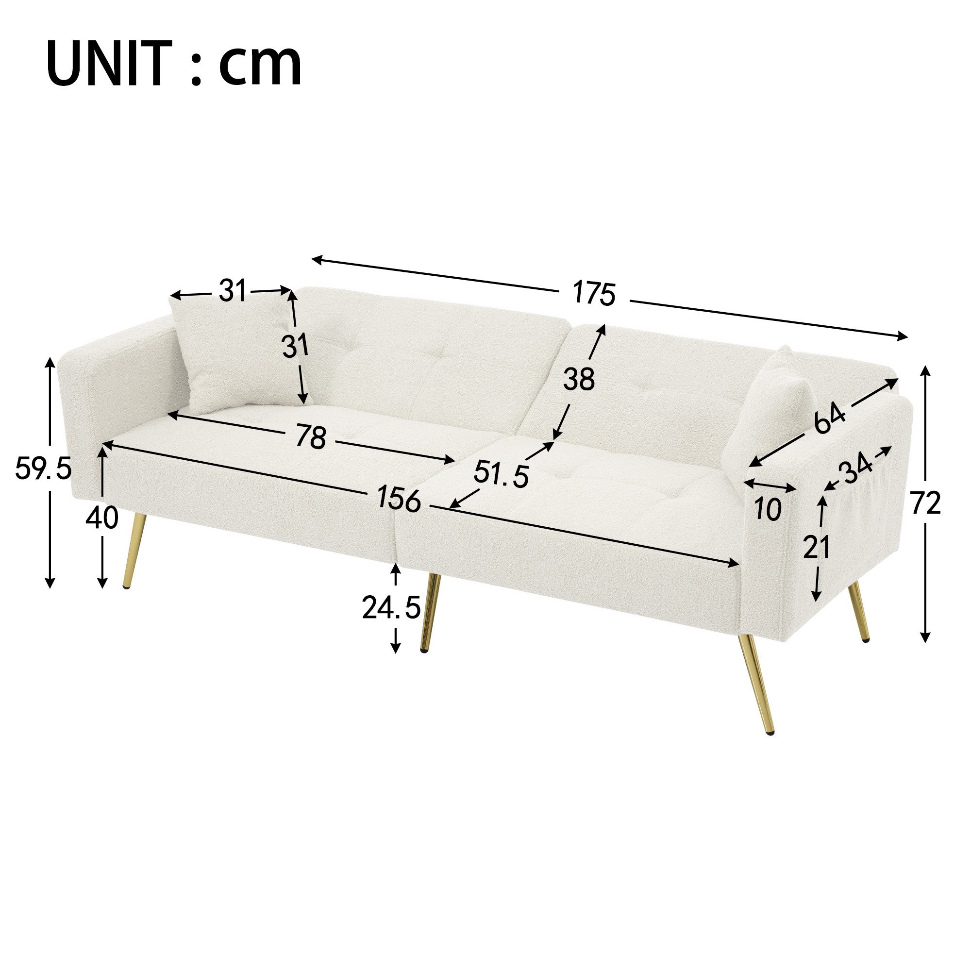 HAUSS SPOLE Schlafsofa mit Bettfunktion, verstellbarem günstig online kaufen