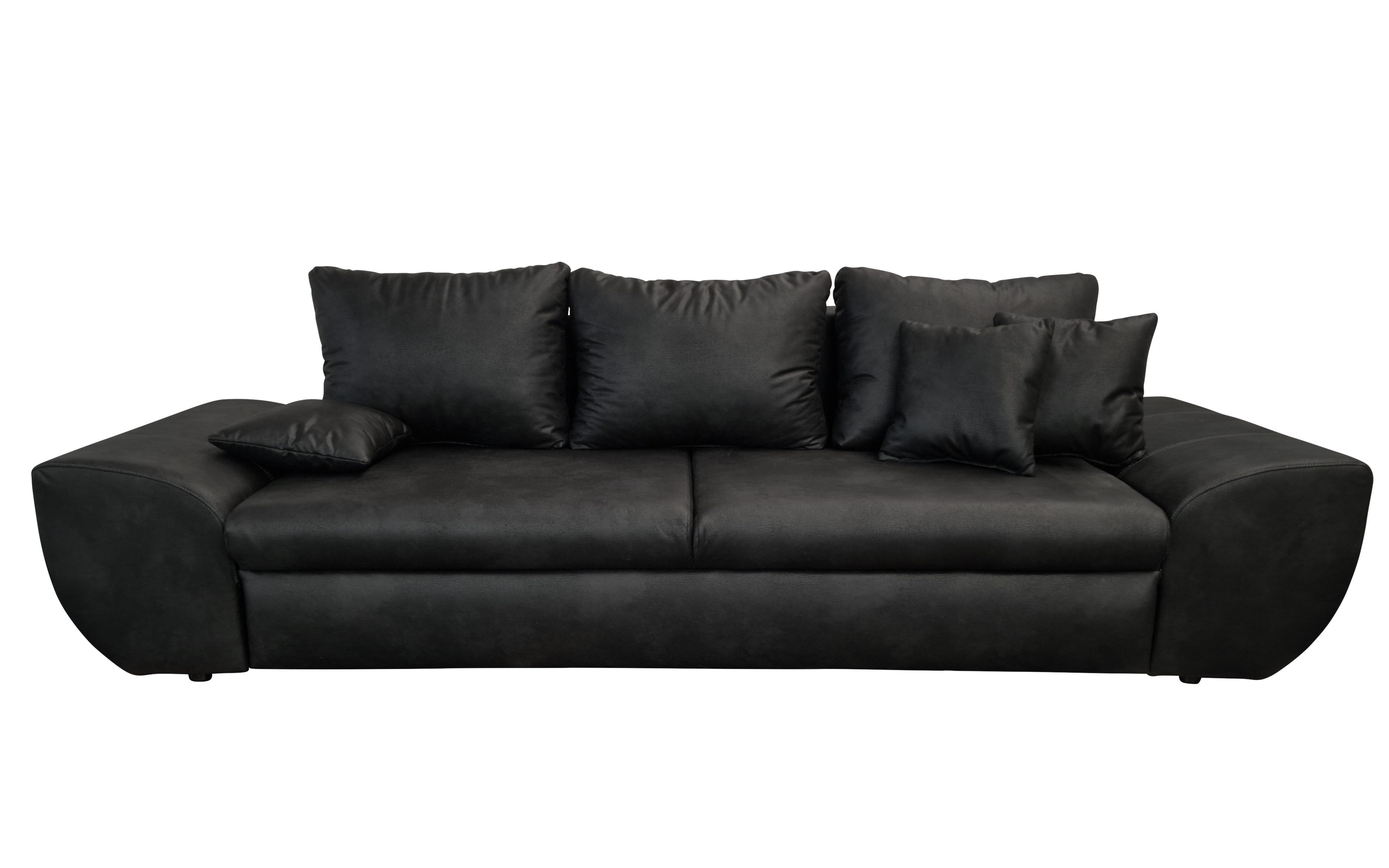 luma-home Big-Sofa 18010, mit Bettfunktion und Stauraum B275/T98/H90 cm, Li günstig online kaufen