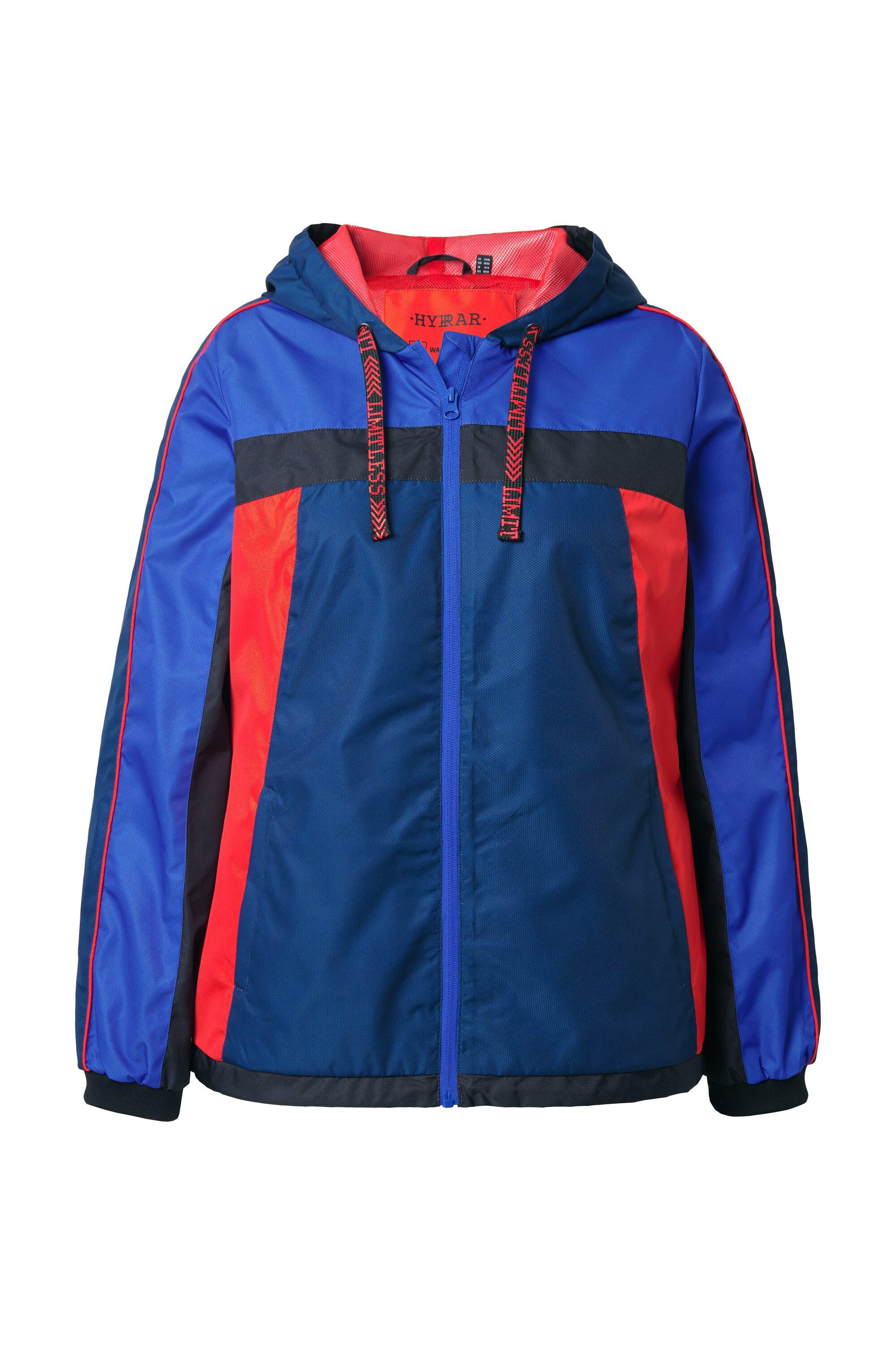 Ulla Popken Funktionsjacke Outdoor-Kapuzenjacke wasserabweisend Saumkordel günstig online kaufen