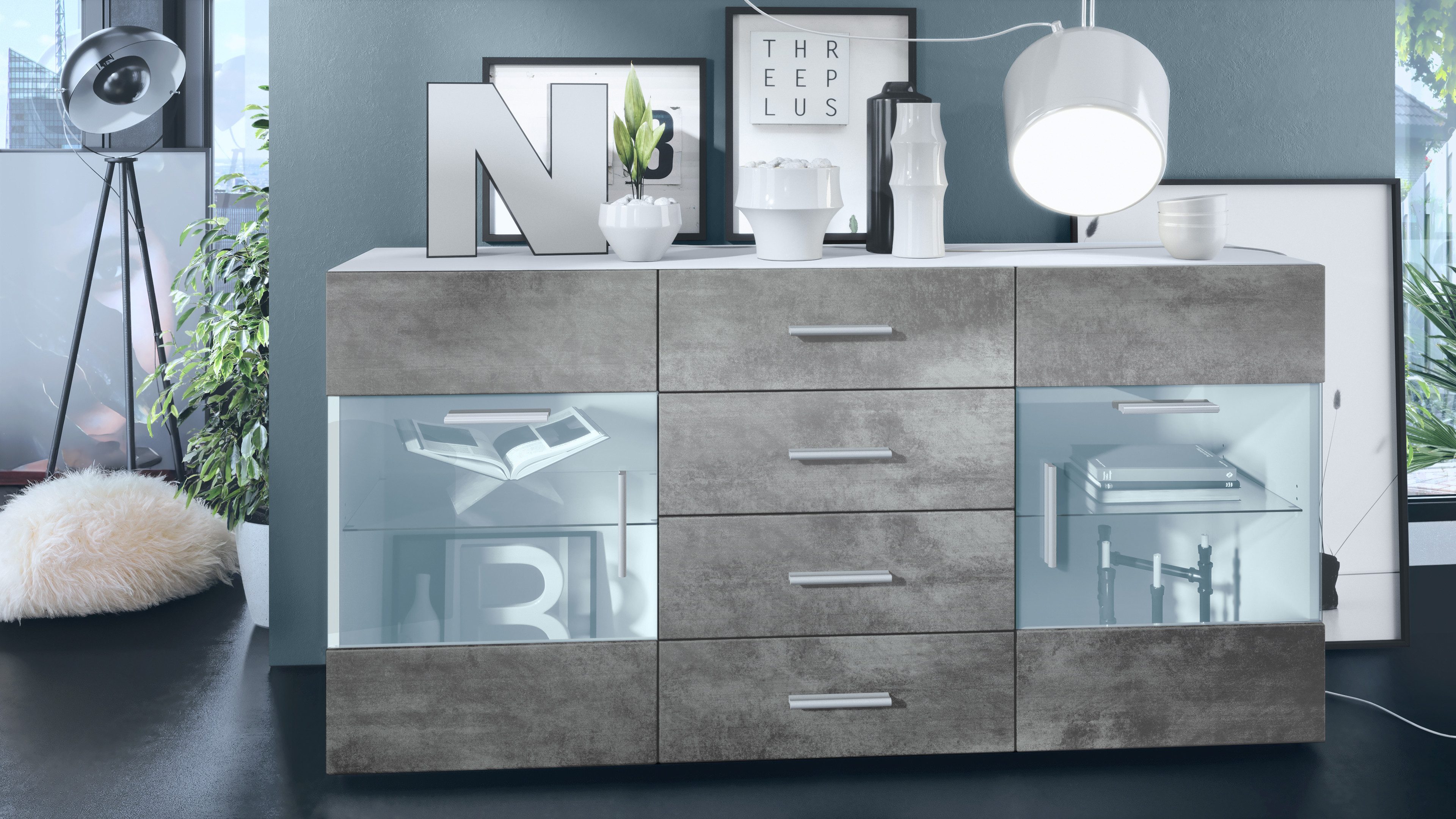Vladon Sideboard Bari V1 (Kommode mit günstig online kaufen