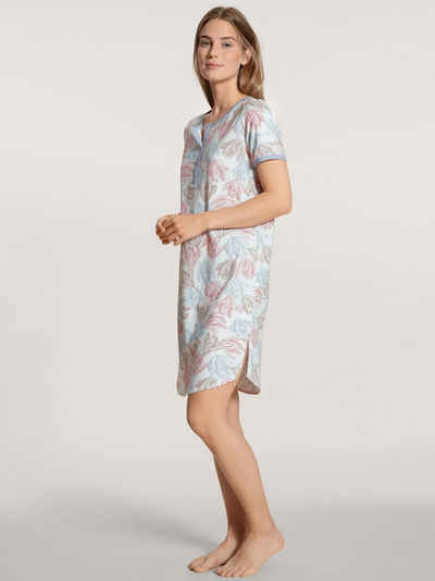 Calida Damen Nachthemd kurz Gr XS-L 30139 Farbe 339 weiß Sleepshirt gestreift 