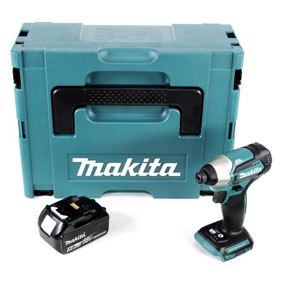 Thumbnail - Makita Akku-Schlagschrauber DTD 155 RT1 18 V Brushless Li-Ion Akku Schlag Schrauber im Makpac + 1