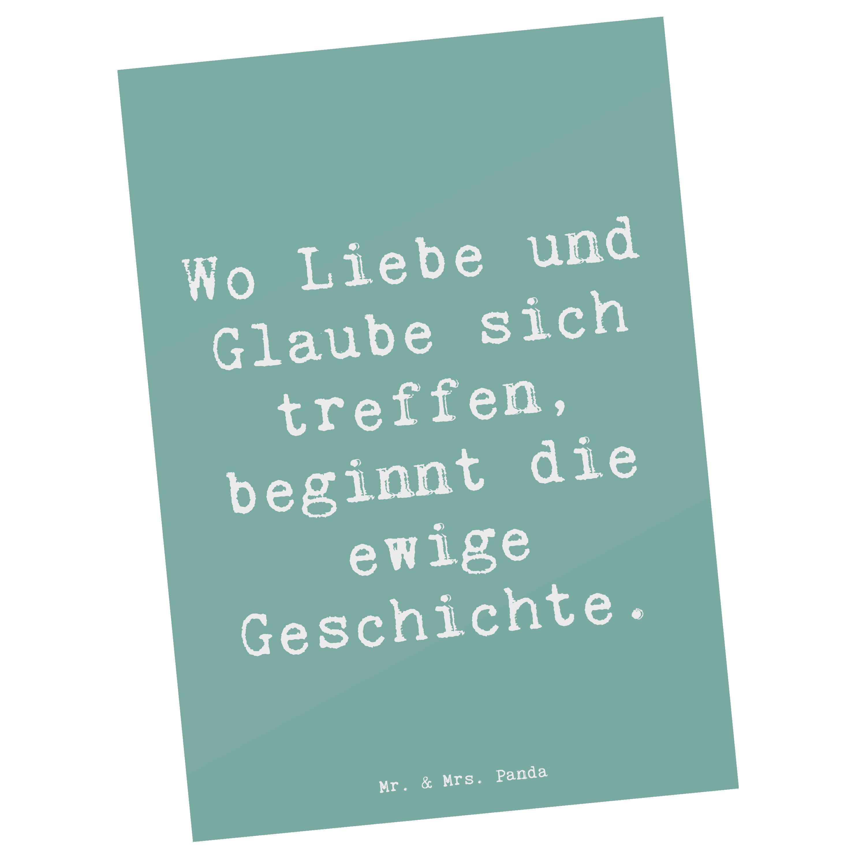 Postkarte Kirchliche Trauung Liebe Glaube - Meeresbrise - Geschenk, Feier der L