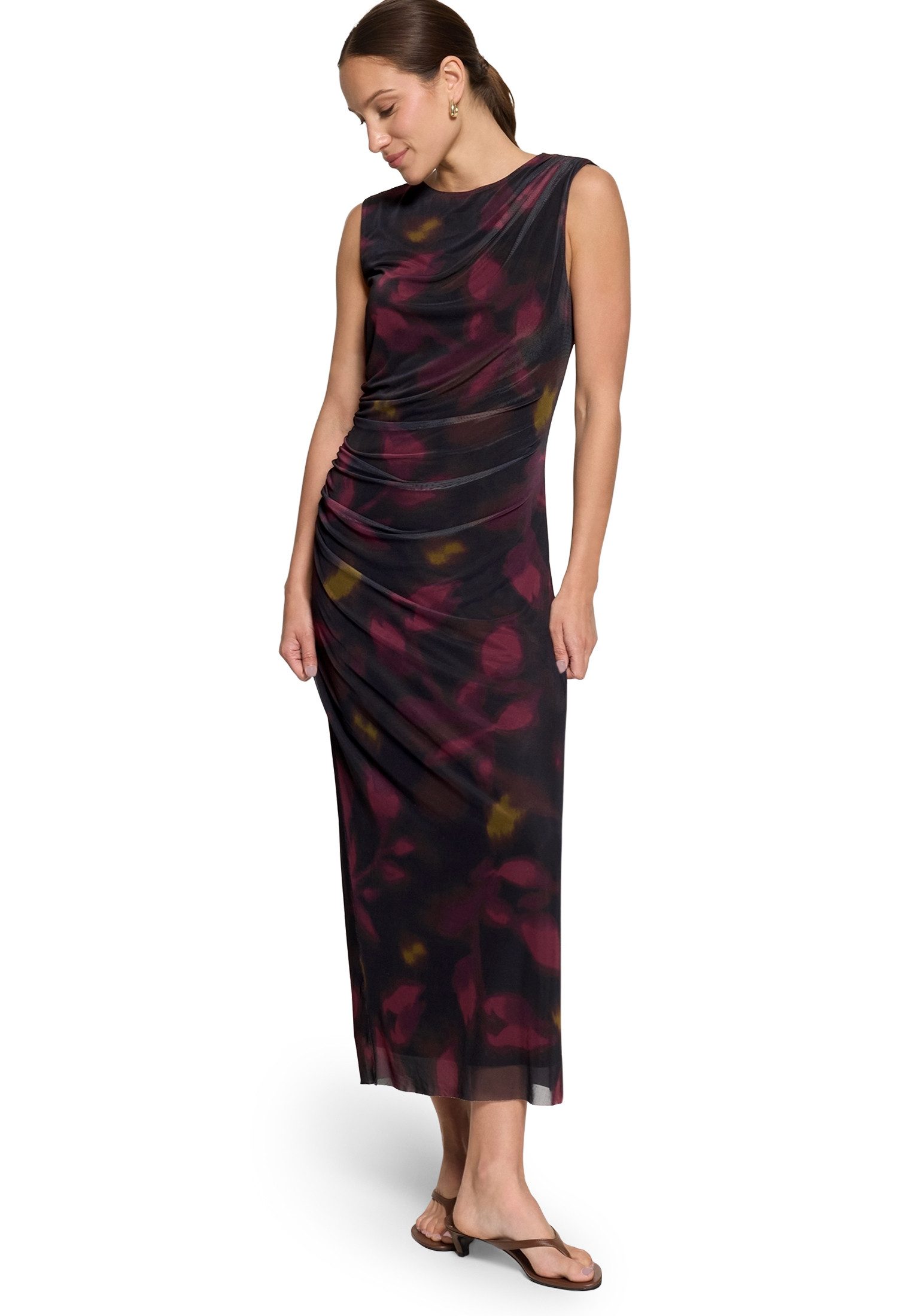 Meshkleid Damen mit Print