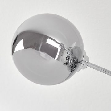 hofstein Deckenleuchte dimmbare Deckenlampe aus Metall/Glas in Chromfarben, LED fest integriert, 3000 Kelvin, dimmbar über Lichtschalter, Ø 93,5cm, max. 3570 Lumen