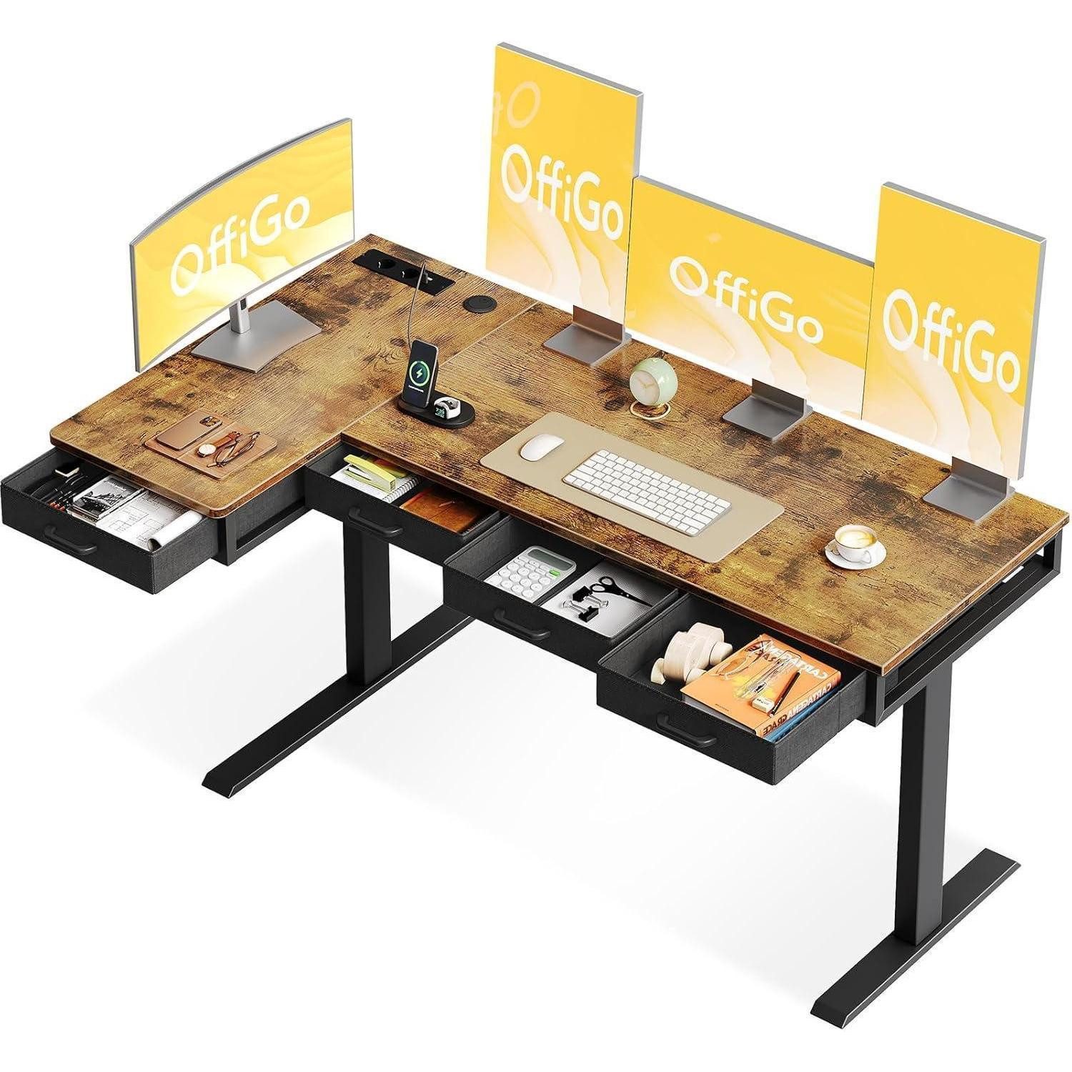 LuxusKollektion Eckschreibtisch Eckschreibtisch Höhenverstellbar Elektrisch günstig online kaufen