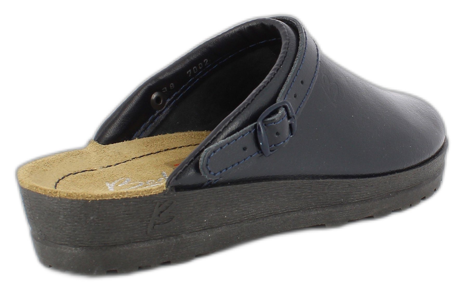 Beck Damen-Clogs Anna mit Fersenriemen Hausschuh