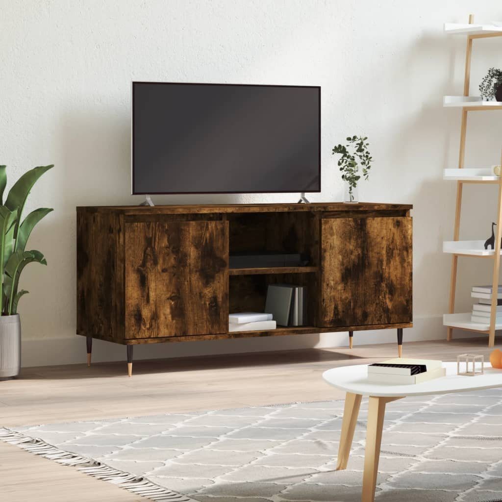vidaXL TV-Schrank TV-Schrank Räuchereiche 104x35x50 cm Holzwerkstoff (1-St)