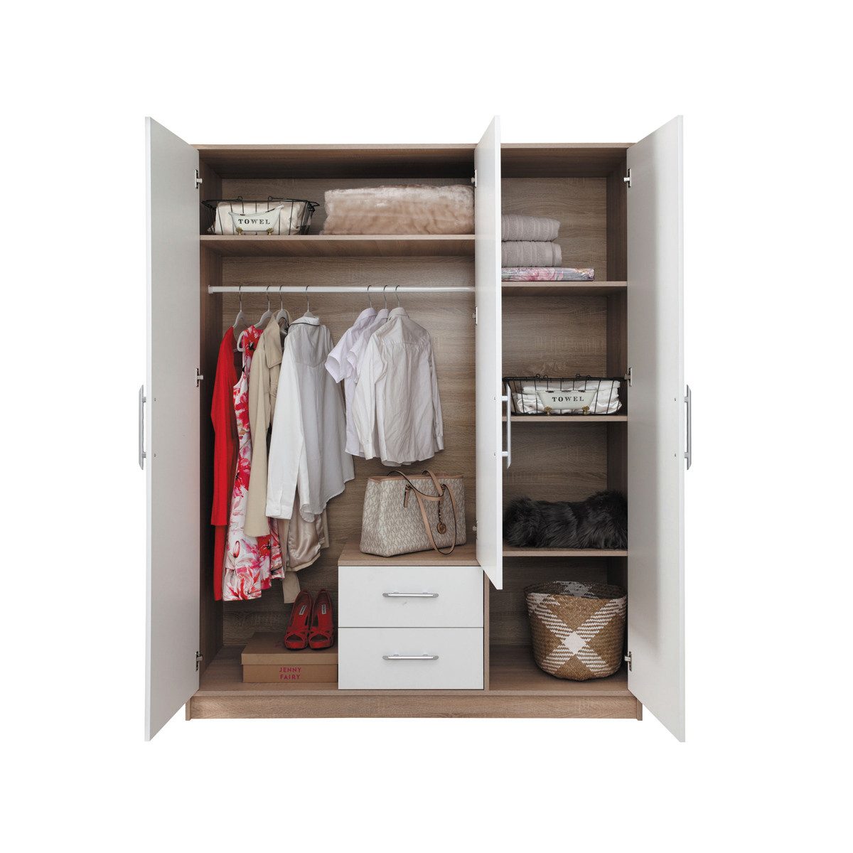 Marmex Möbel Garderobenschrank SMART 2 dreitüriger günstig online kaufen