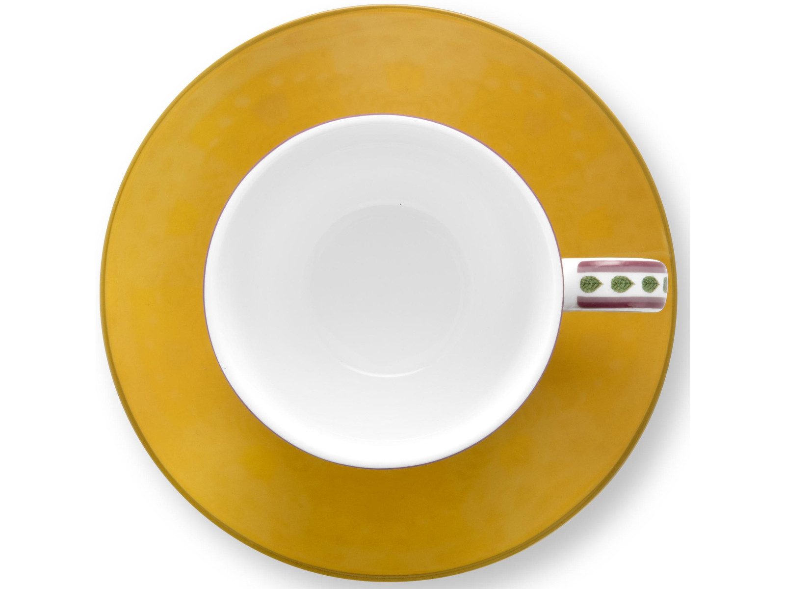 PiP Studio Espressotasse Lily&Lotus Yellow Espressotasse mit Untertasse 0,12l Set2, Porzellan – Bild 5 von 5