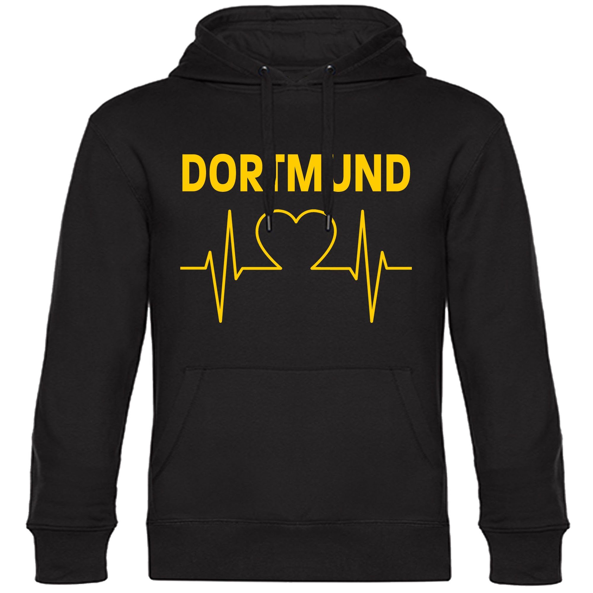 multifanshop Kapuzensweatshirt Dortmund - Herzschlag - günstig online kaufen