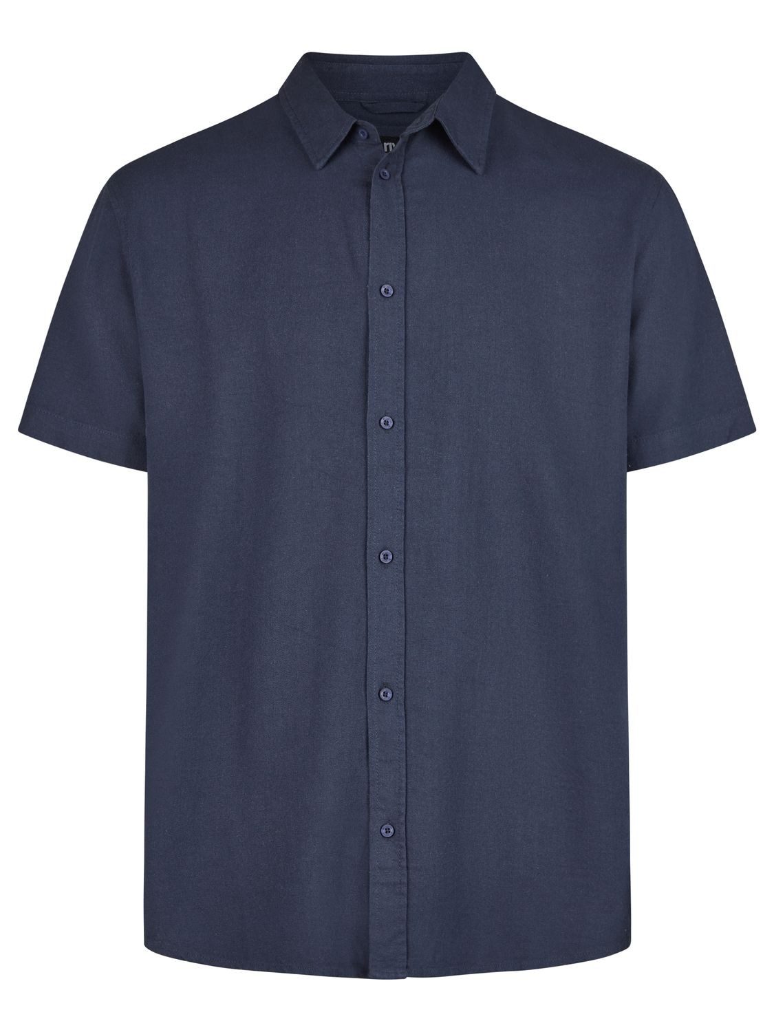 riverso Kurzarmhemd Herren Leinen Hemd RIVEmilio Regular Fit (1-tlg)