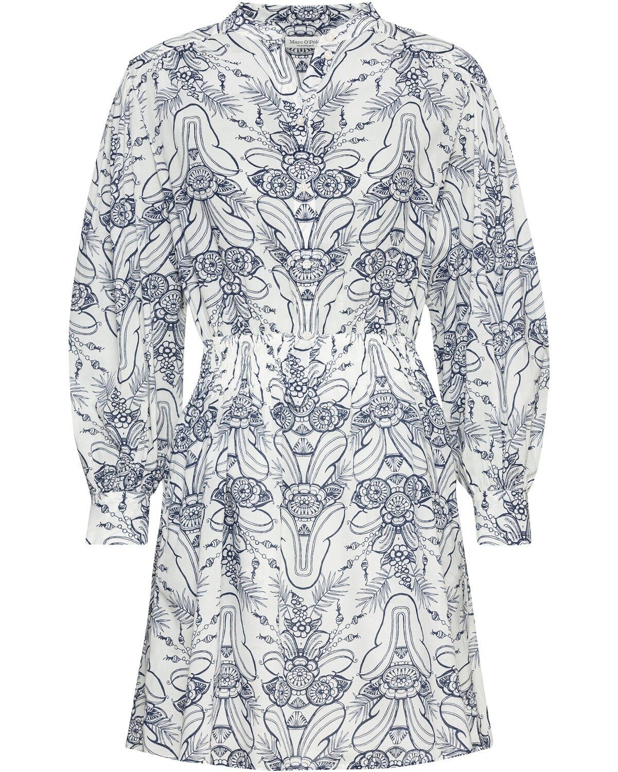 Midikleid Kleid mit Allover-Print