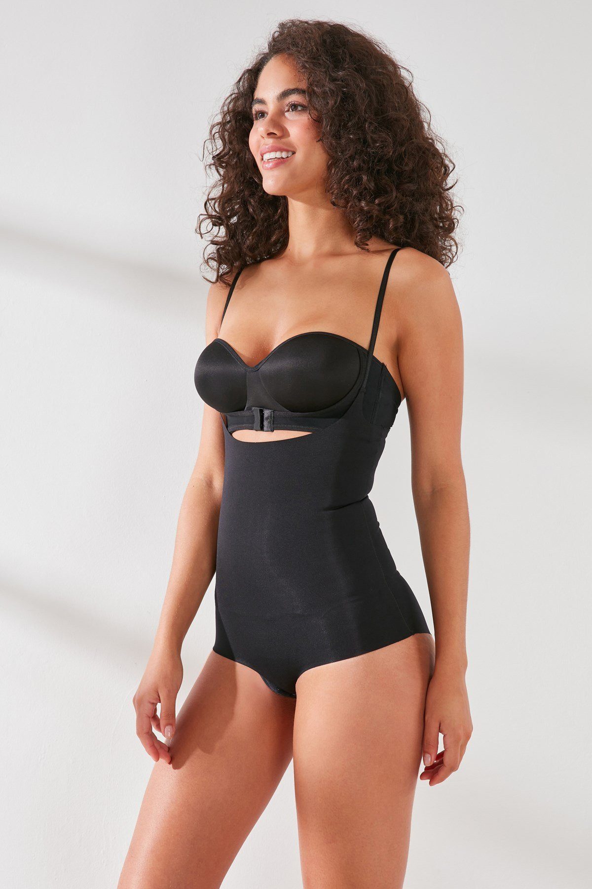 C&CITY Miederbody Damen Laser Cut Bustier Bodyformer