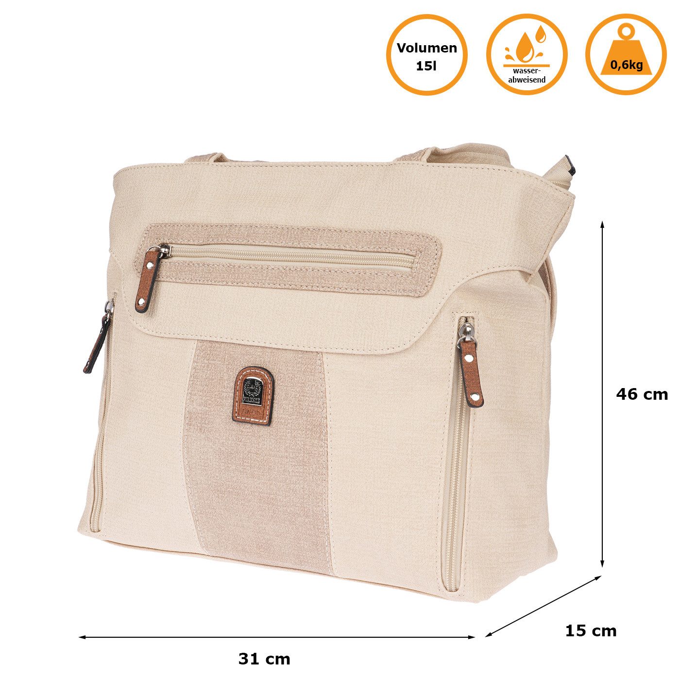Henkeltasche Große Damen Tasche Schultertasche Umhängetasche