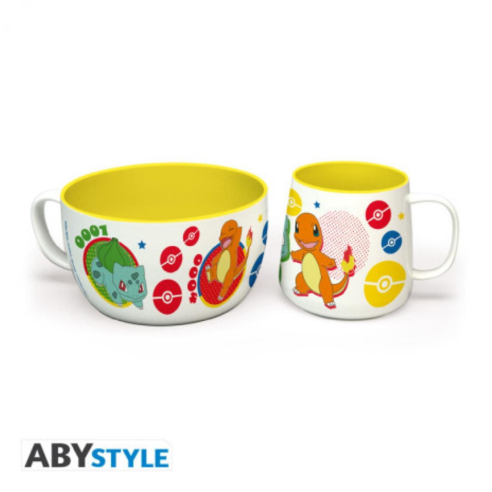 ABYstyle Tasse POKEMON - Breakfast Set Tasse + Bowl - Pikachu & Kanto Starters