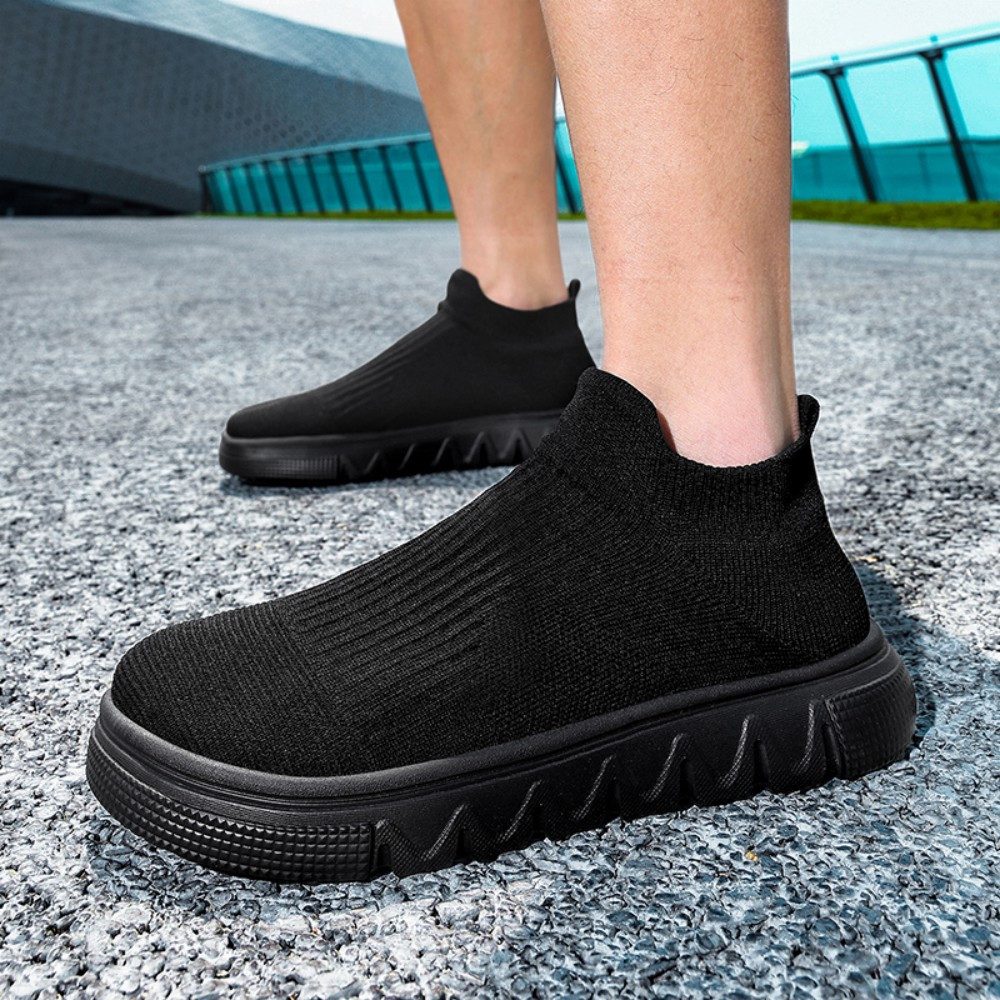 HUSK'SWARE Barfußschuh (atmungsaktive Freizeitschuhe für breite Füße) Paar-Sportschuhe mit Flyknit-Obermaterial, leichte Laufschuhe