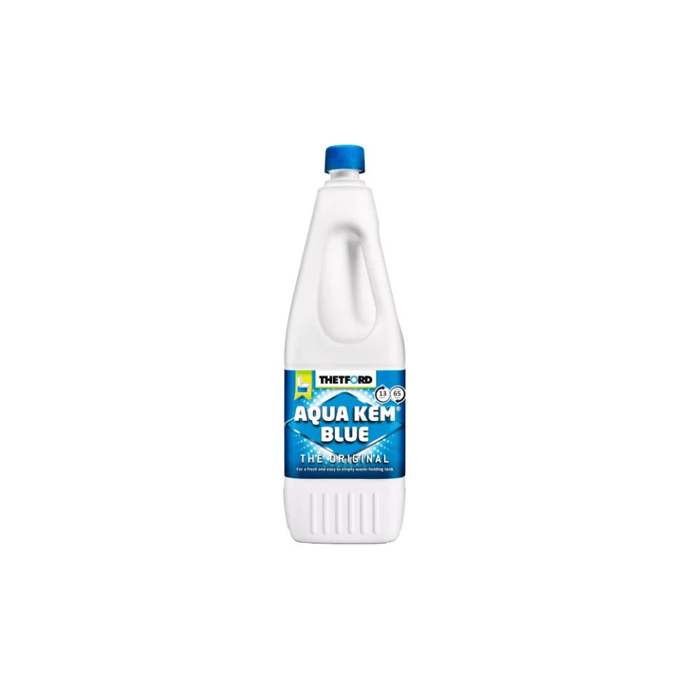 THETFORD Thetford Aqua Kem Blue 2 Liter Toilettenreiniger Sanitärflüssigkeit WC-Reiniger (Set, [1-St. 2 Liter Flasche Sanitärflüssigkeit für die Toilette Thetford, Aqua Kem Blue, 2 Liter, Für Campingtoiletten)