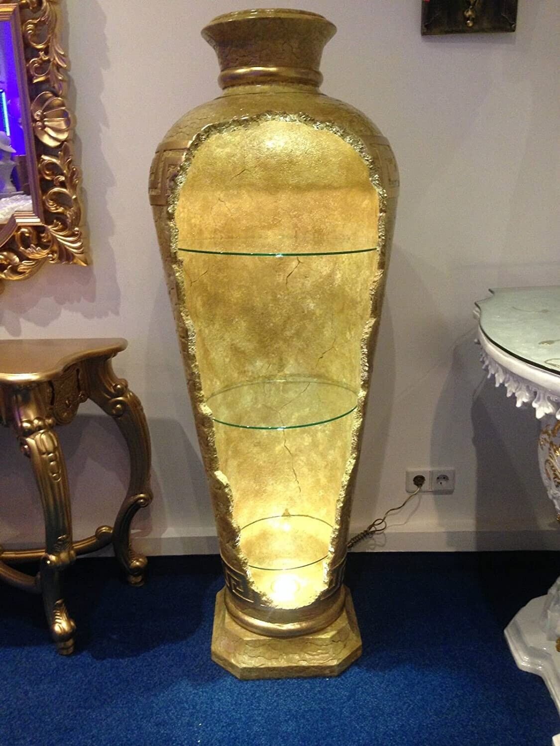 Schatzkiste1 Standvitrine Bar Vitrine Amphore Vase günstig online kaufen
