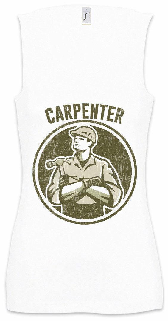 Tanktop Carpenter I Ärmelloses Damen T-Shirt Schreiner Meister Handwerk
