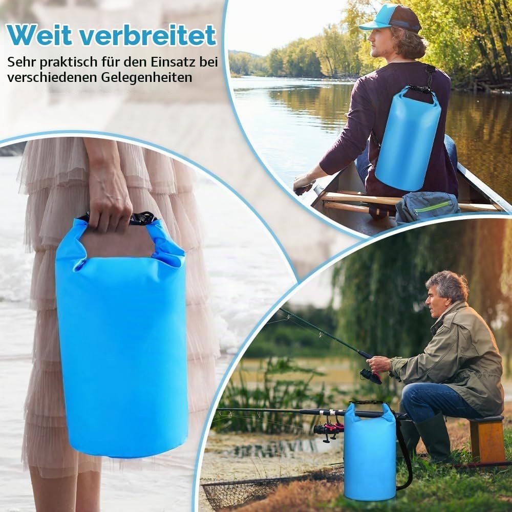 FELIXLEO Drybag Dry Bag 10L wasserdichte Tasche mit Schultergurt Roll Top für Outdoor