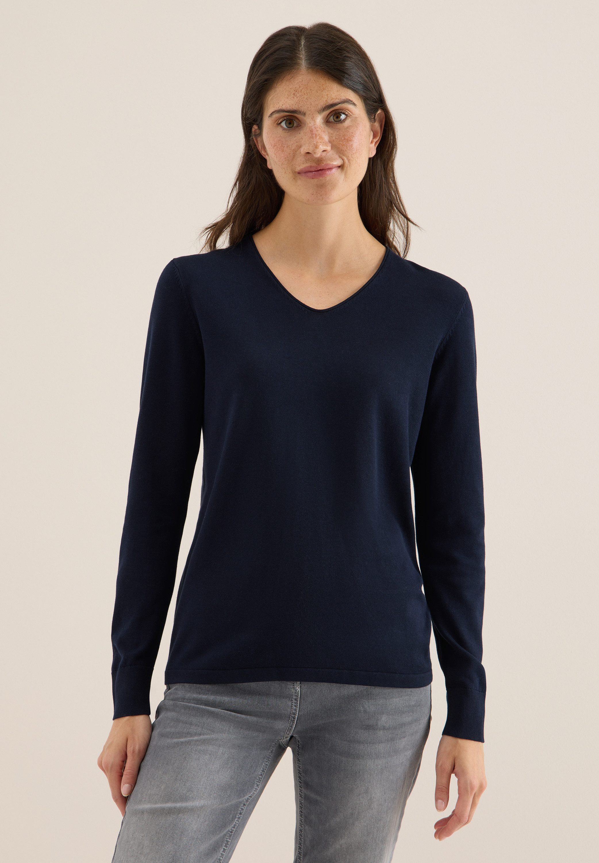CECIL Strickpullover im soften Baumwoll-Mix günstig online kaufen