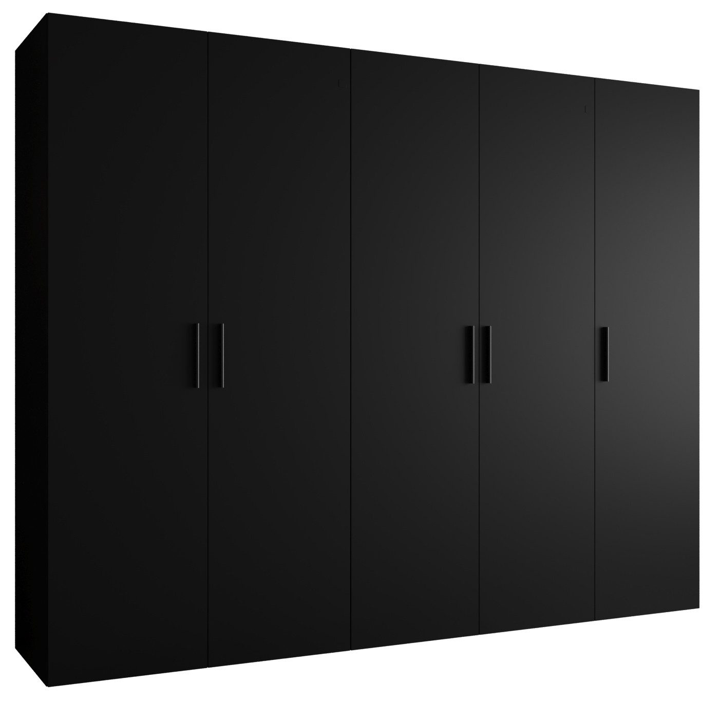 ABIKS MÖBEL Drehtürenschrank BARI 1 Schlafzimmerschrank mit Kleiderstange und Regalen Garderobenschrank Kleiderschrank in 5 verschieden Breiten und 4 Farben