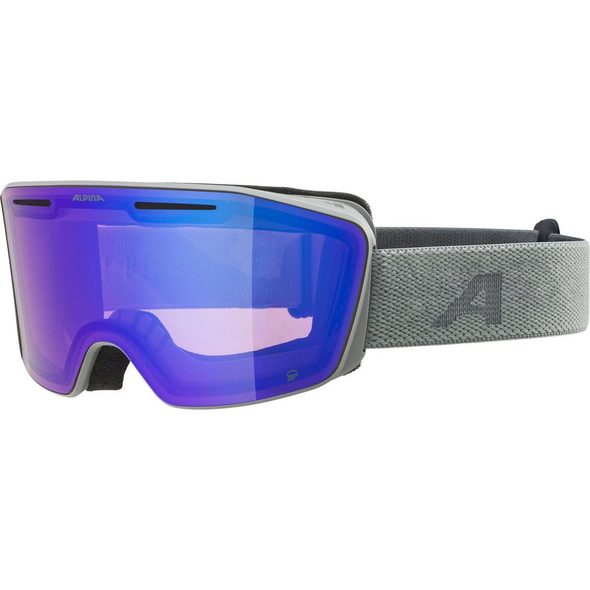 *Alpina* Skibrille Nendaz Q, Freeride-Brille mit Quattroflex-Technologie für klare Sicht, modernen