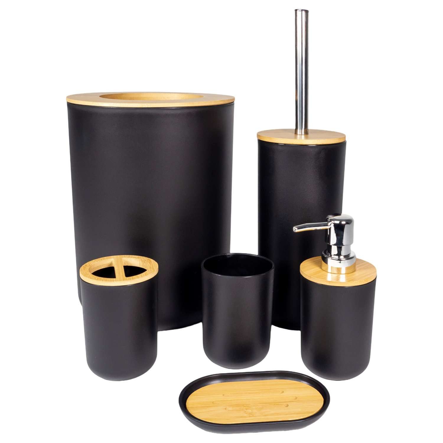 Intirilife Badaccessoire-Set, Set, 6 tlg., Zahnbürstenbecher günstig online kaufen