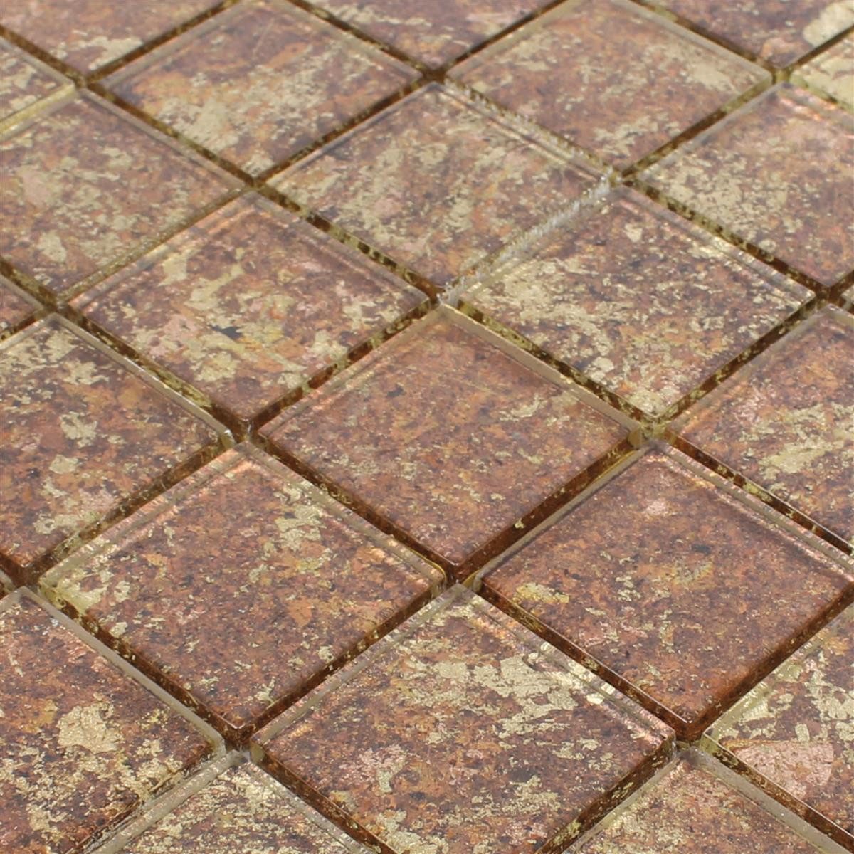 Mosafil Mosaikfliesen Glasmosaik Fliesen Pueblo Rustikal Gelb Orange, Glas 30.000x30.000, gelb-orange, Wasserfest