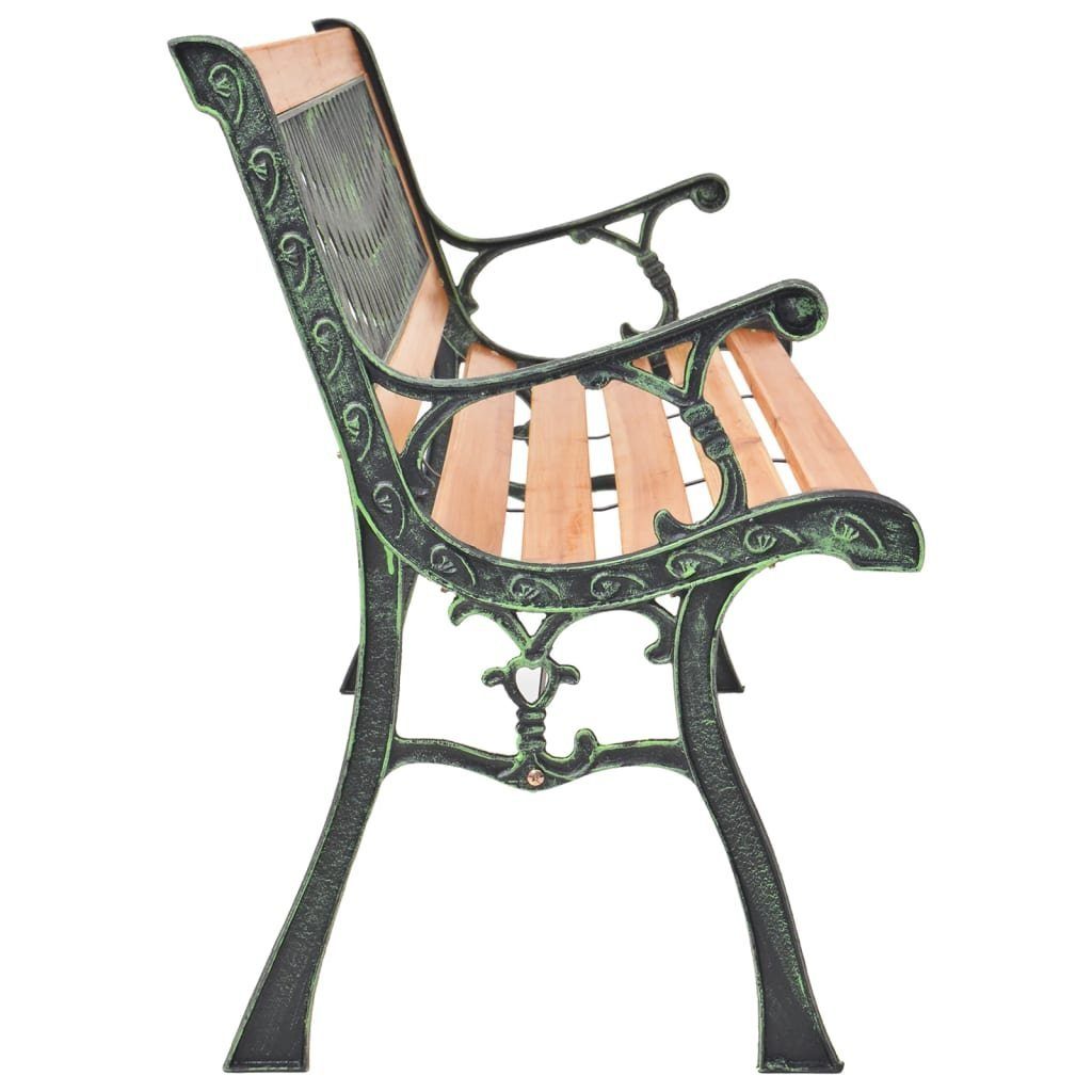 vidaXL Gartenbank Gartenbank 116 cm Gusseisen und Massivholz Tanne (1-St)