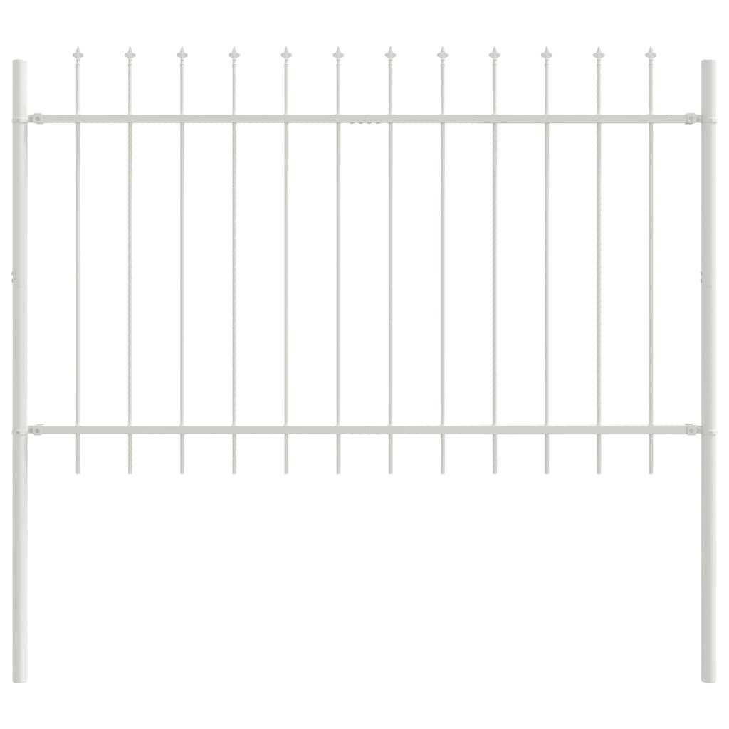 vidaXL Gartenzaun Gartenzaun Weiß 1.7 x günstig online kaufen