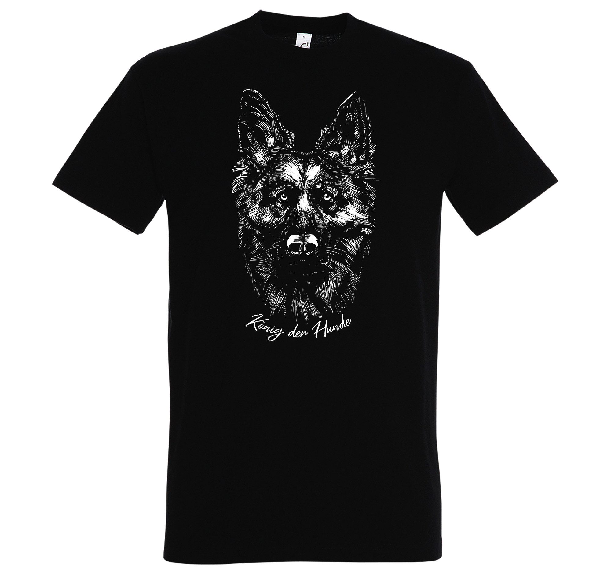 Print-Shirt König der Hunde Herren T-Shirt