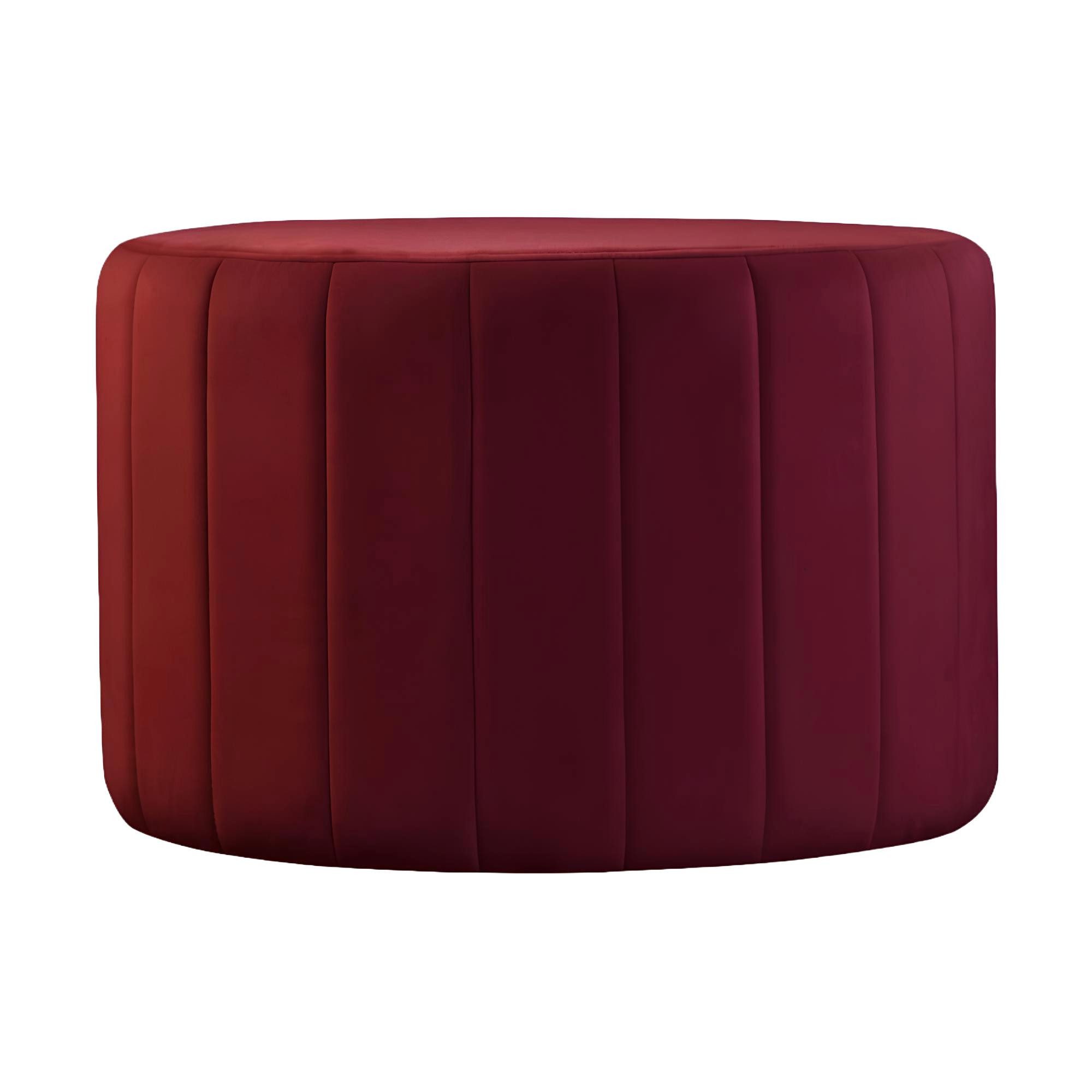 Xlmoebel Hocker Runder Polsterhocker aus Stoff in modernem Design (1 St., Hocker), Hergestellt in Europa