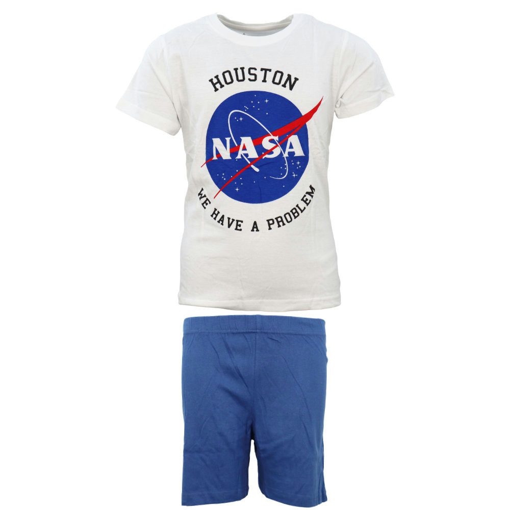 NASA Schlafanzug NASA Space Center Jugend Jungen kurzarm Pyjama Gr. 134 bis 164