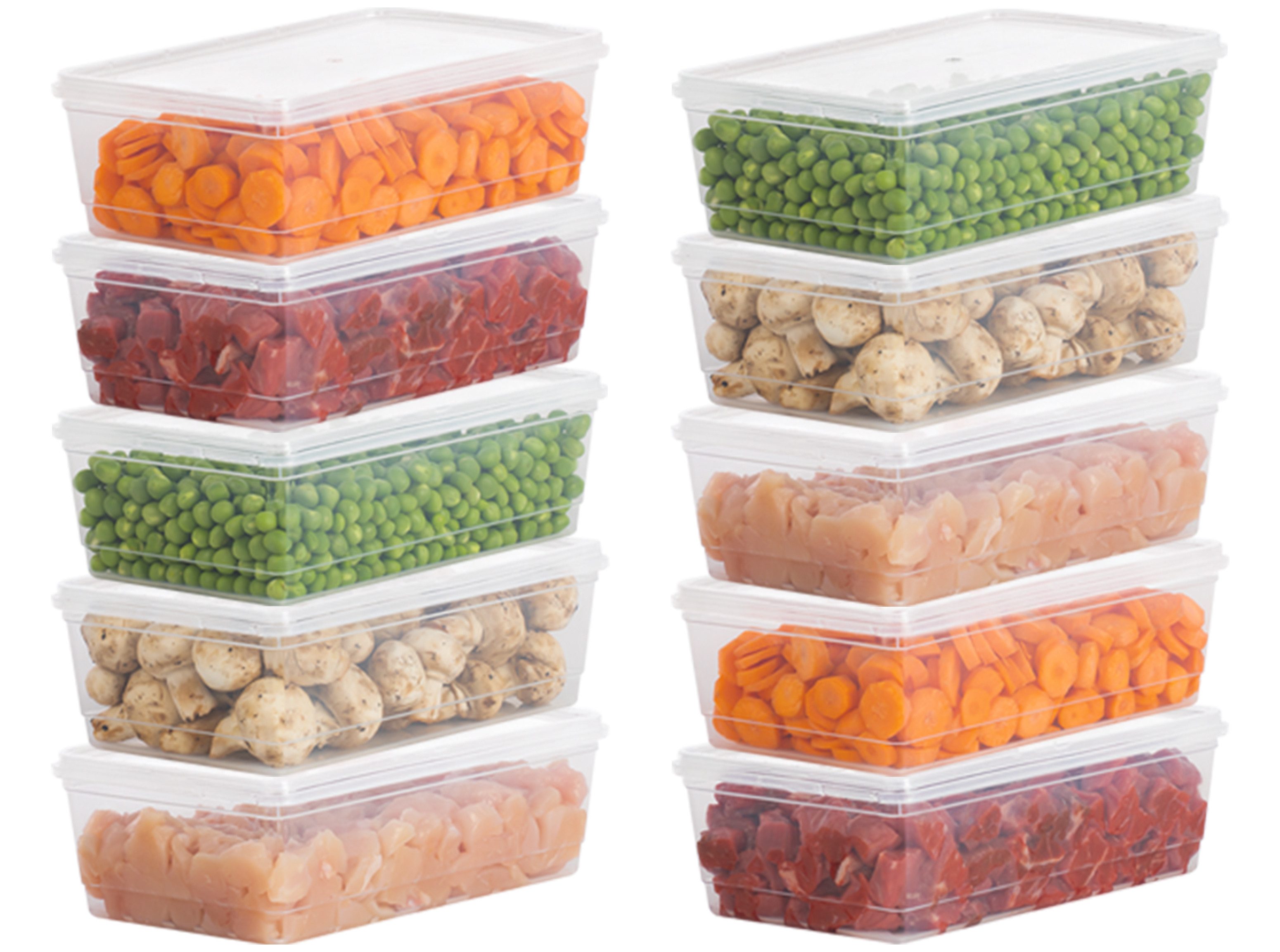 uandu home Frischhaltedose Gefrierbox Set, Frischhaltedosen mit Deckel, Tiefkühldosen Set, (Vorratsdosen mit Deckel, Deli Container, BPA-frei Kunststoff), Vorratsdosen für Gefrierschrank, Gefrierdosen, Gefrierbehälter