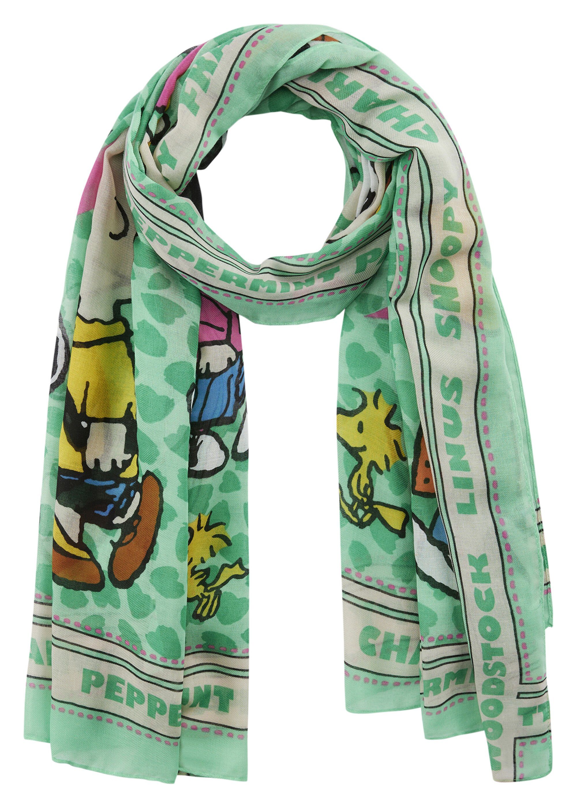 recyceltem PEANUTS, Polyester Codello Modeschal aus green