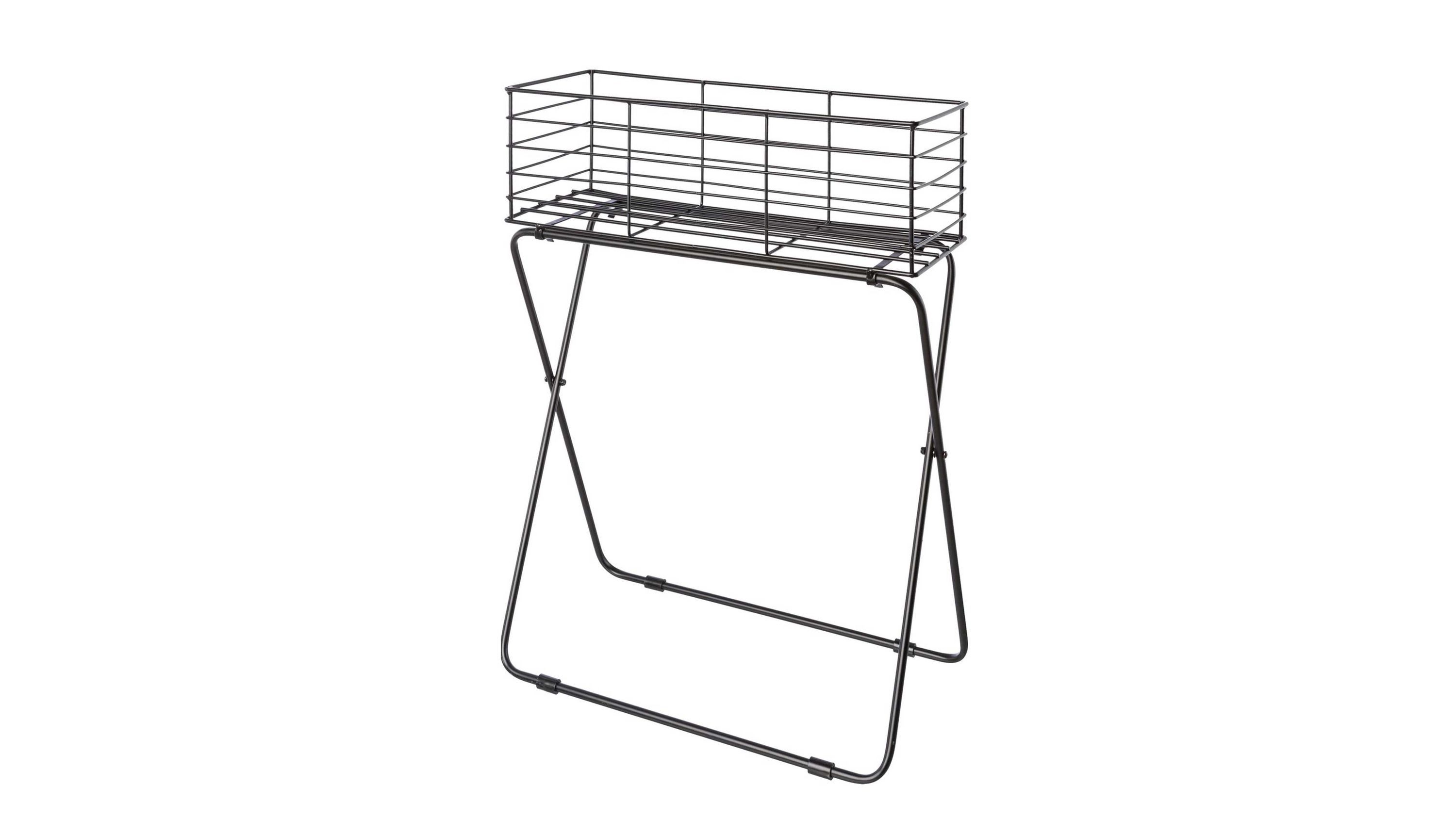 Gasper Übertopf Gasper Pflanzenrack Green Times schwarzes Metall 60 x 72 x 30 cm