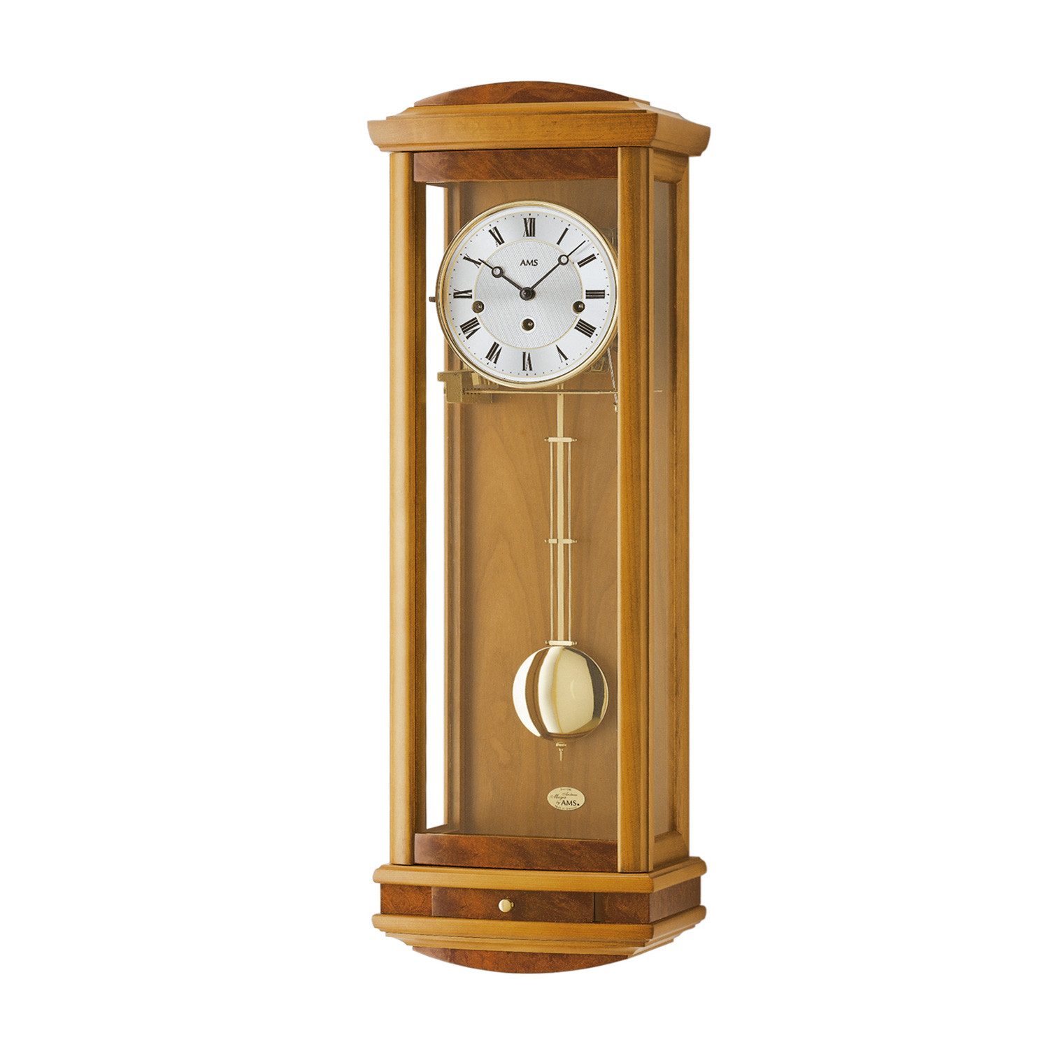 AMS Wanduhr AMS Regulateur 8-Tage 4/4 Westminster