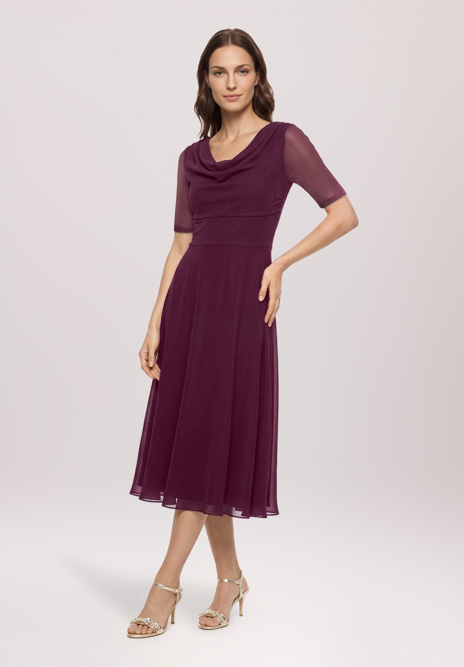Vera Mont Cocktailkleid Damen im Glitzer-Look