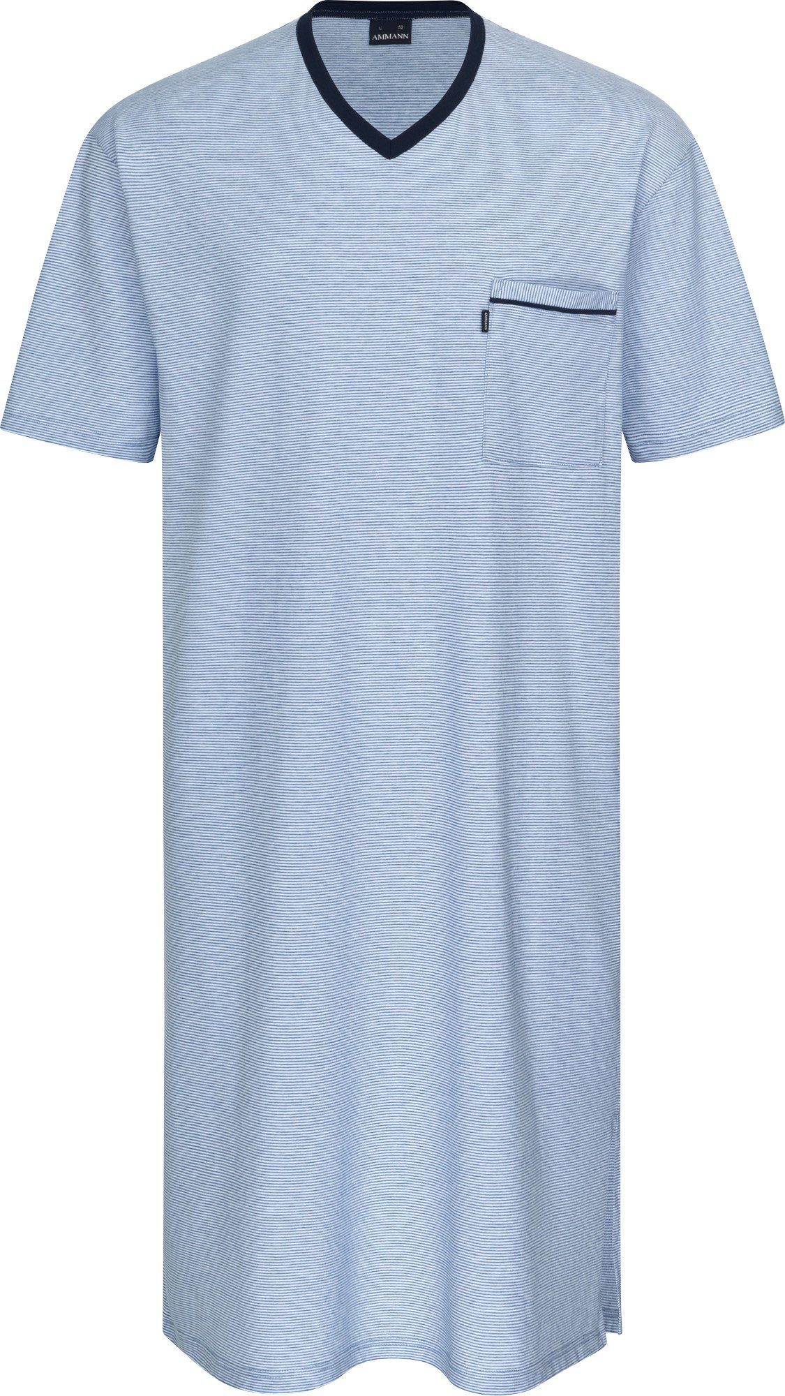 Herren-Nachthemd Ammann Streifen Nachthemd Single-Jersey