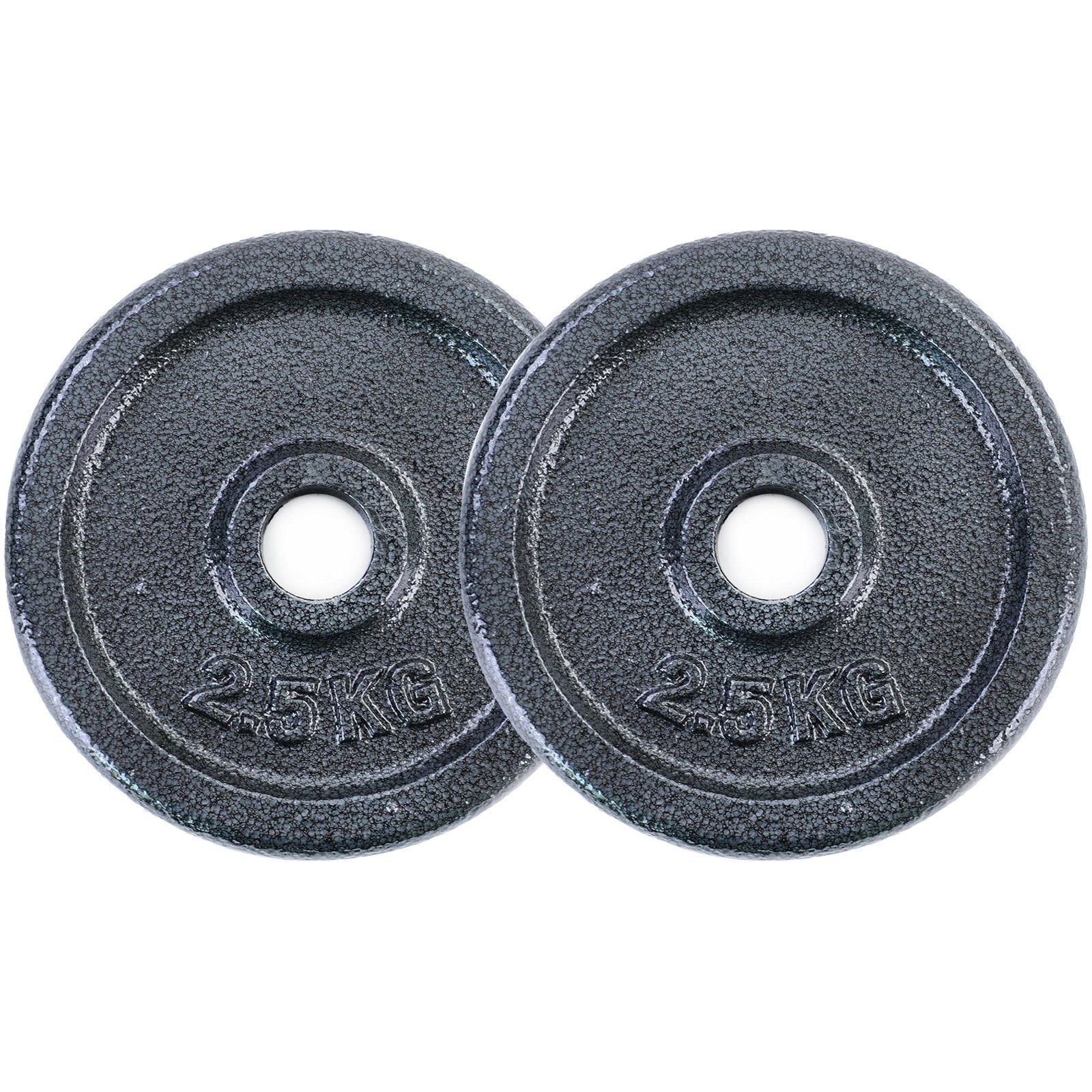 Hantelscheibe 5 kg Set 2x2,5 kg Gusseisen Hantel Gewicht versiegelt 30mm