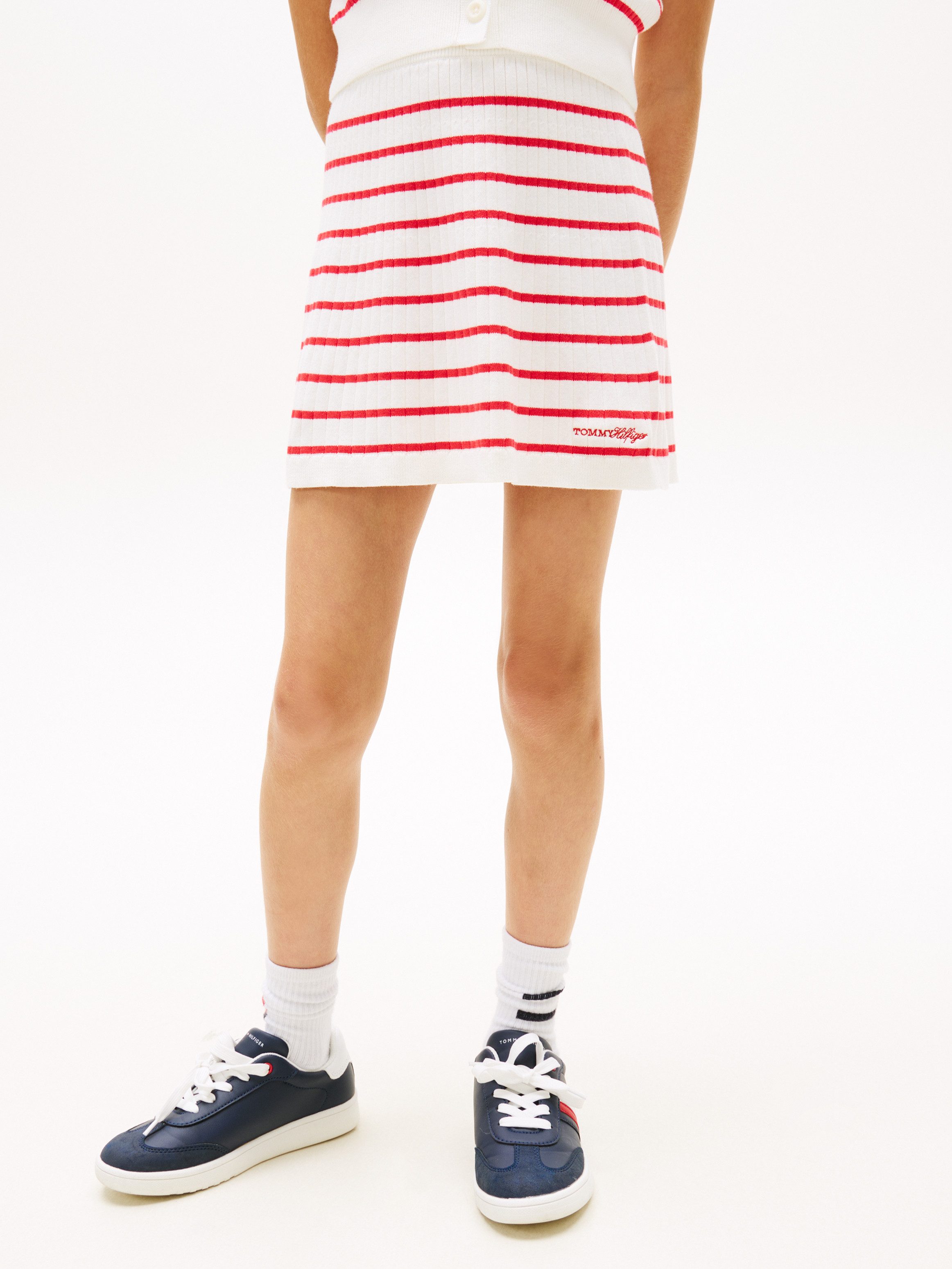 Tommy Hilfiger Sweatrock SWEATER RIB SKIRT Kinder bis 16 Jahre, regular fit
